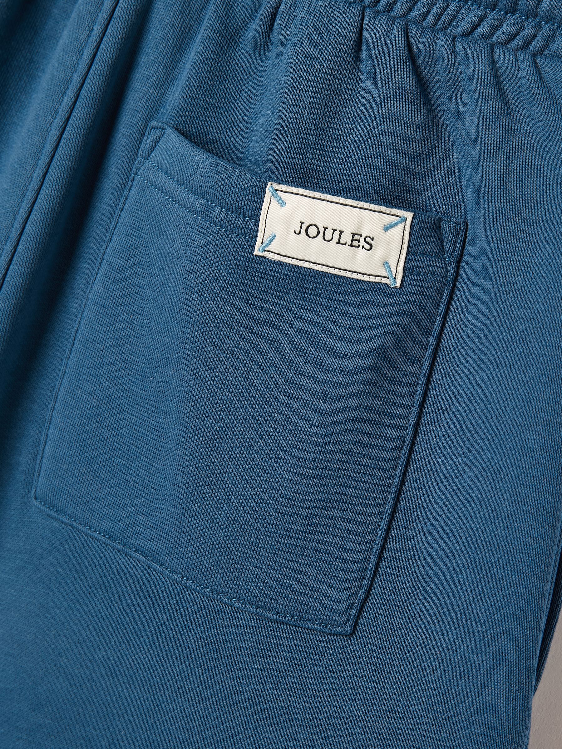 Boys' Barton Blue Jersey Shorts - Image 5 of 5
