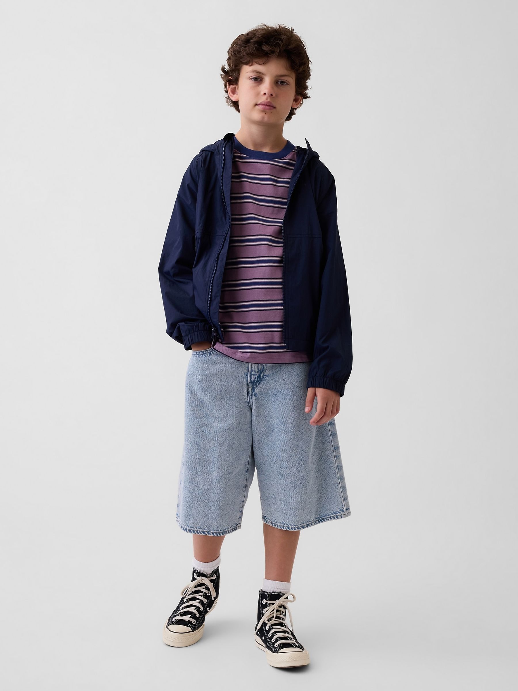 Navy Relaxed Windbreaker - Image 3 of 5
