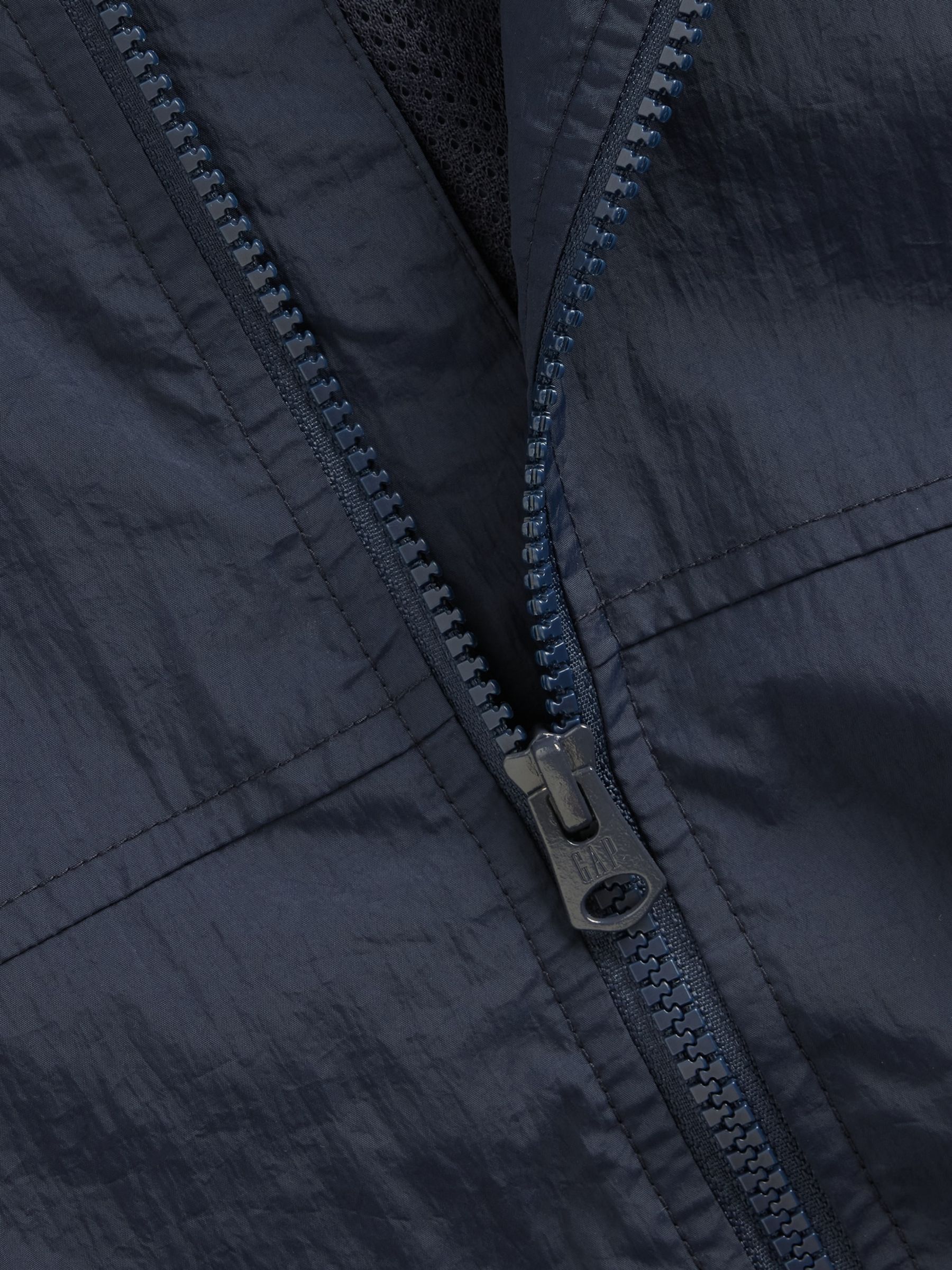 Navy Relaxed Windbreaker - Image 5 of 5 Navy Relaxed Windbreaker - Image 5 of 5