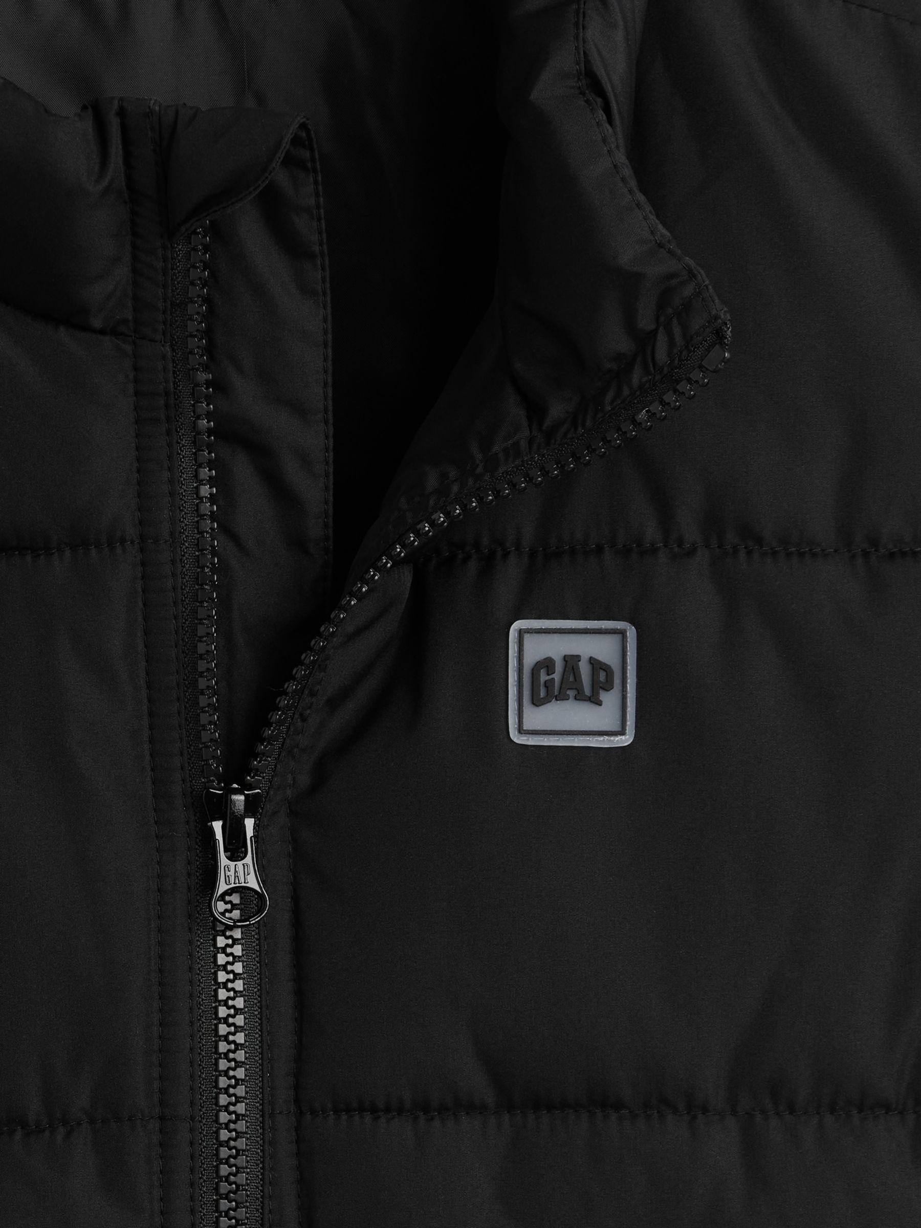 Black Relaxed Puffer Gilet - Image 5 of 5