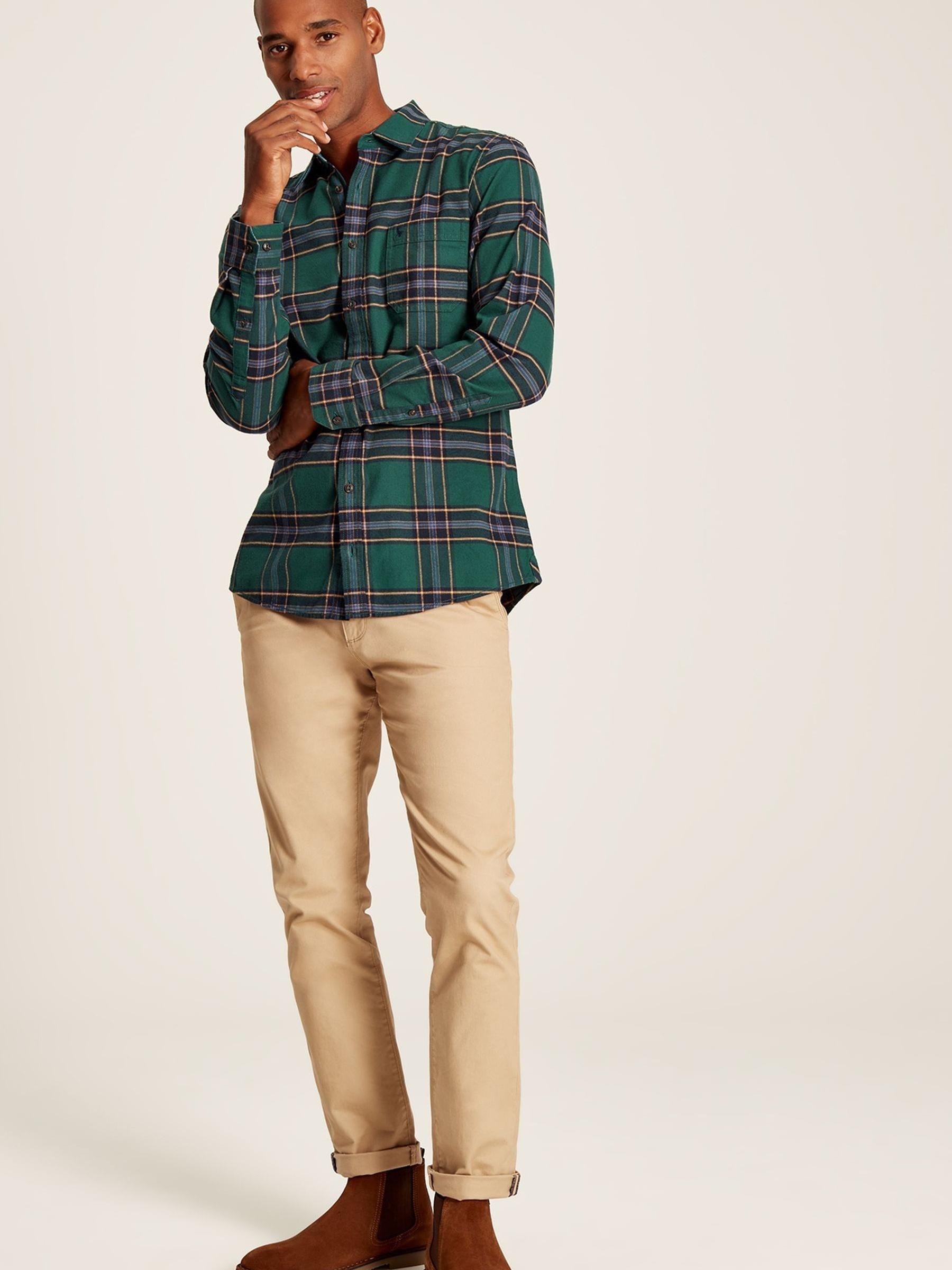 Buchannan Green Cotton Check Shirt - Image 6 of 7