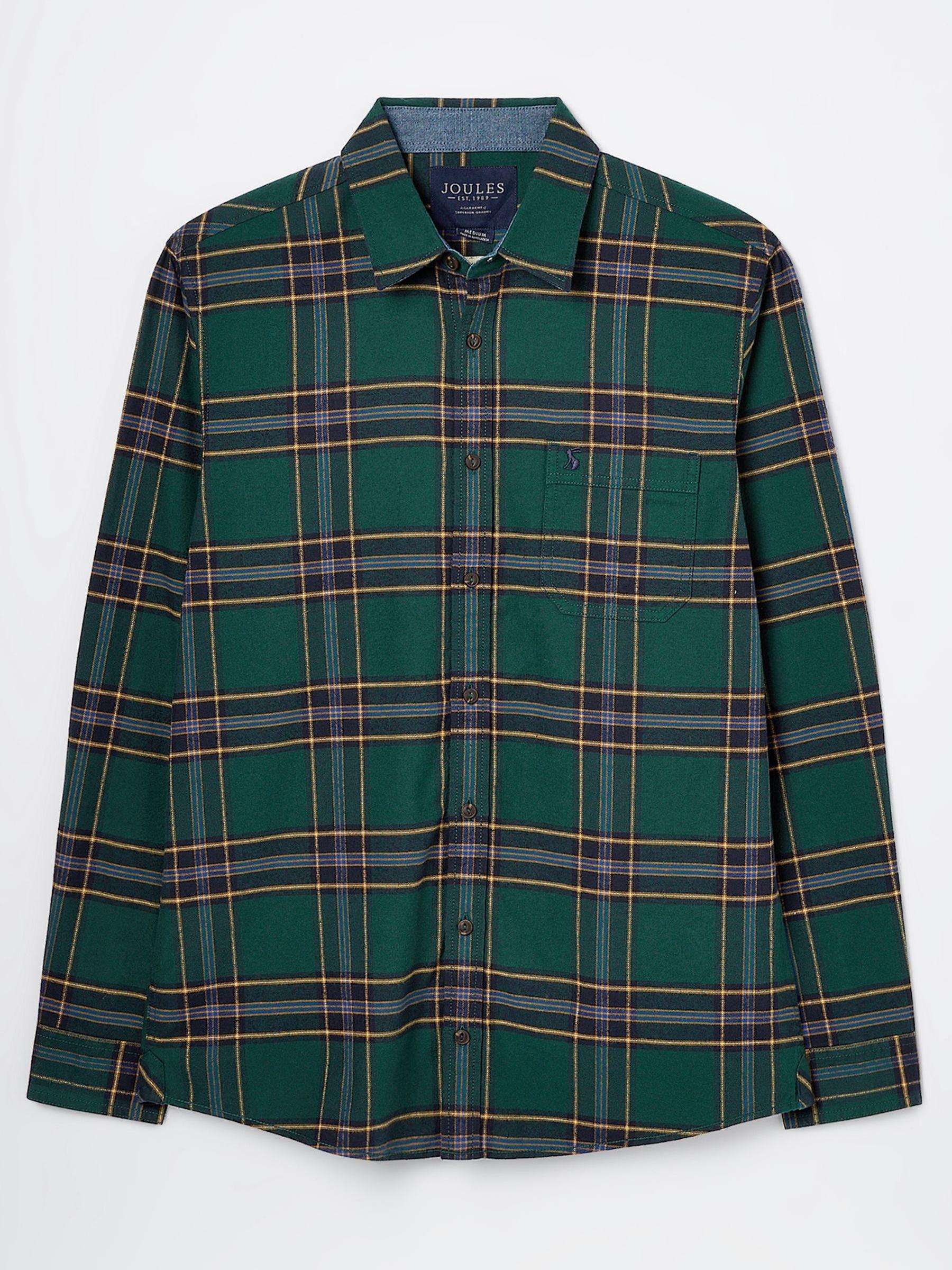 Buchannan Green Cotton Check Shirt - Image 7 of 7