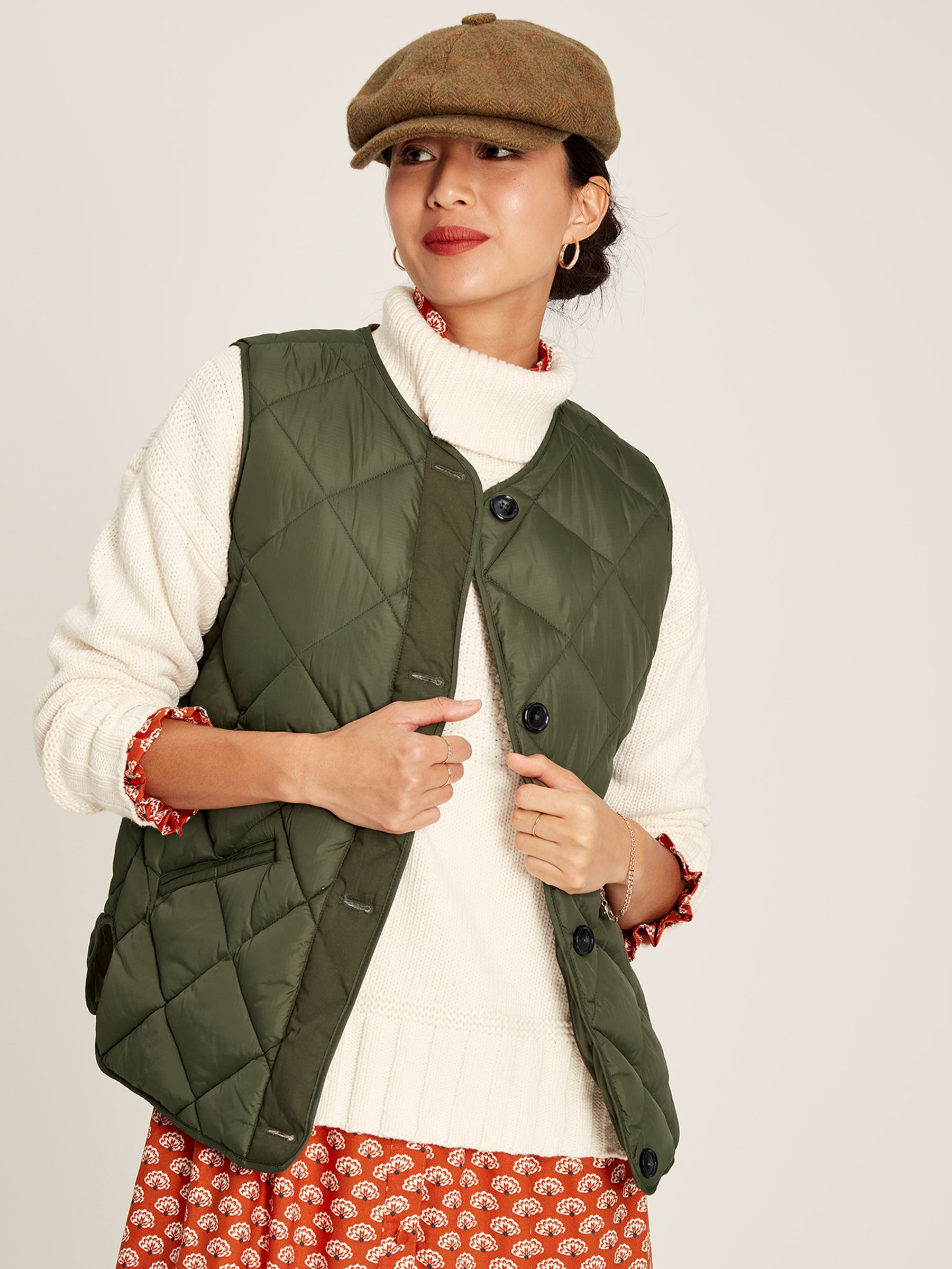 Radley Green Showerproof Diamond Quilted Gilet - Image 1 of 7