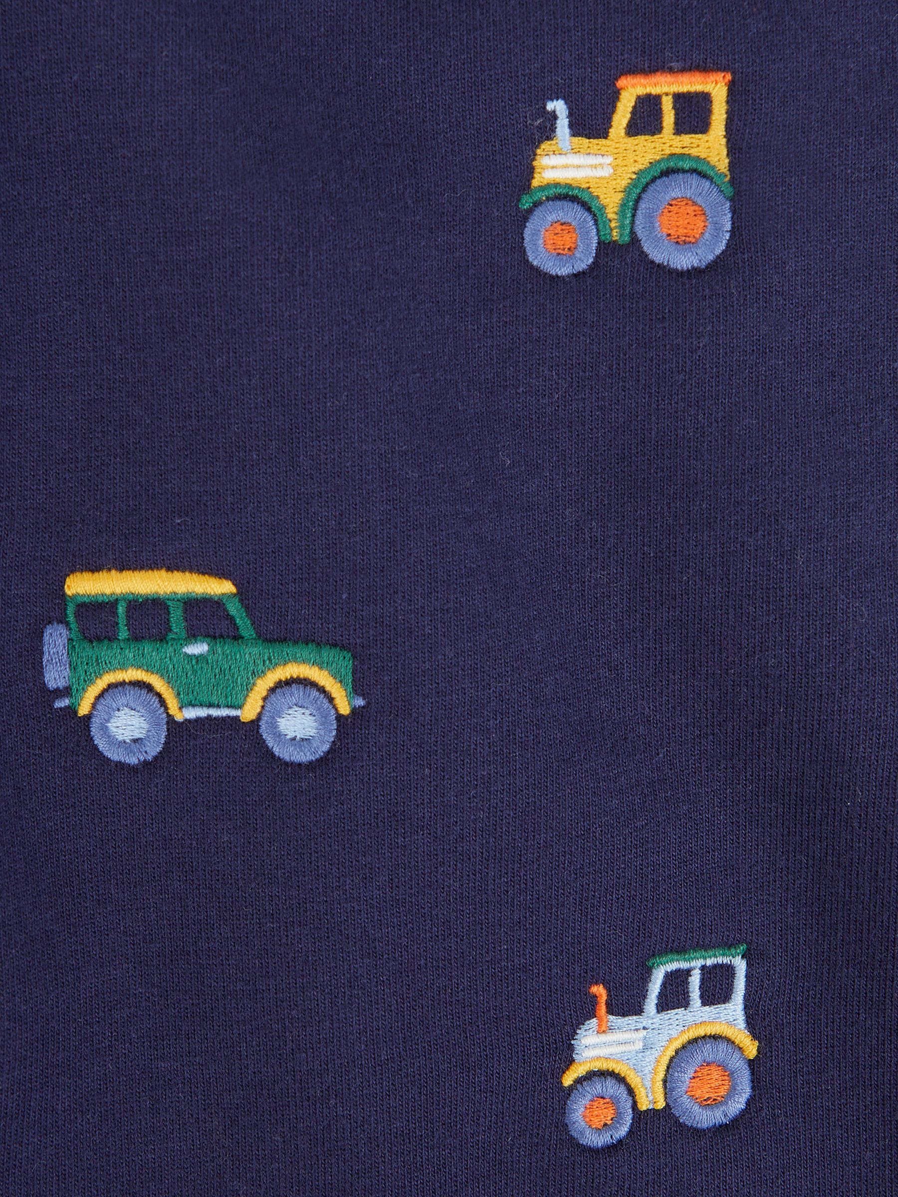 Navy Blue Boys' Tractor Embroidered Sweatshirt - Image 3 of 3