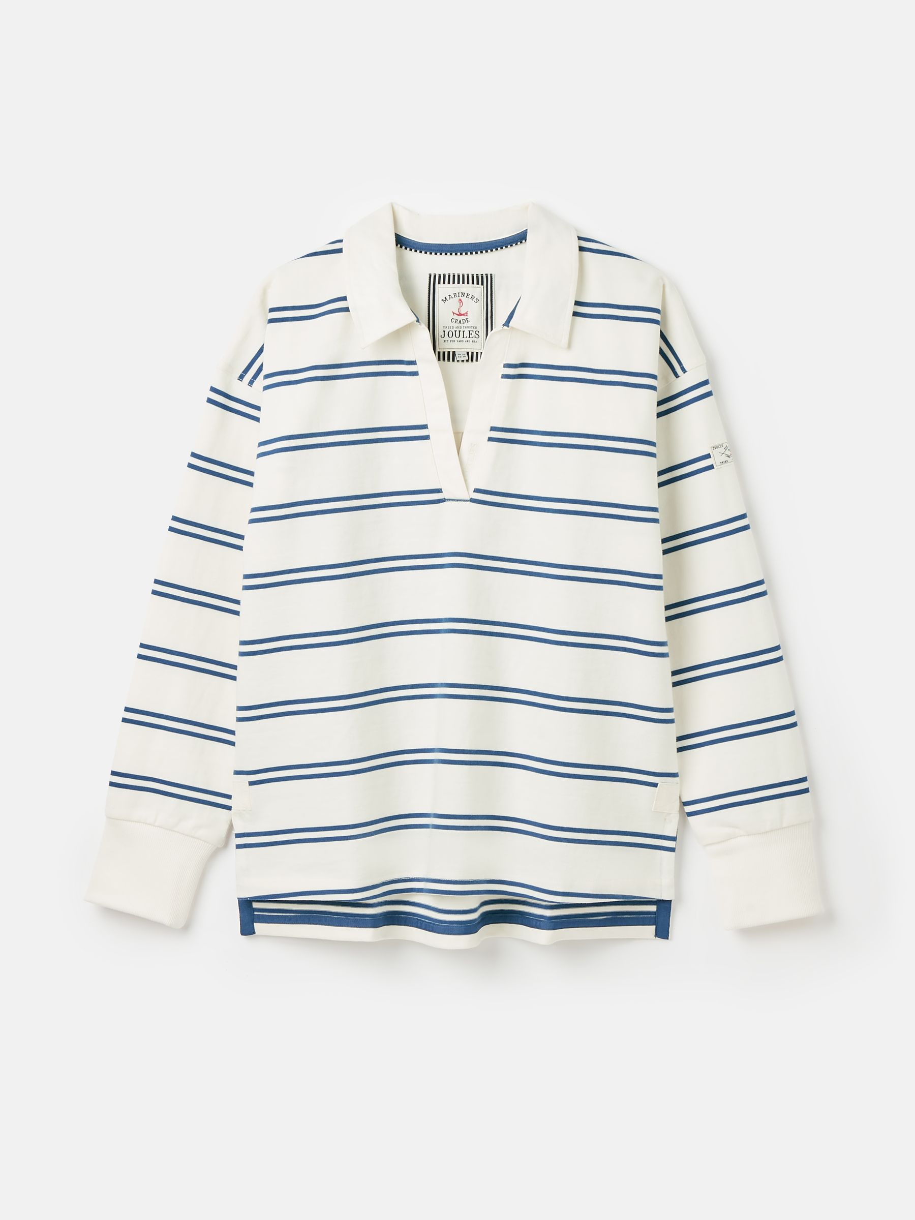 Bayside Cream/Navy Cotton Deck Shirt - Image 7 of 7