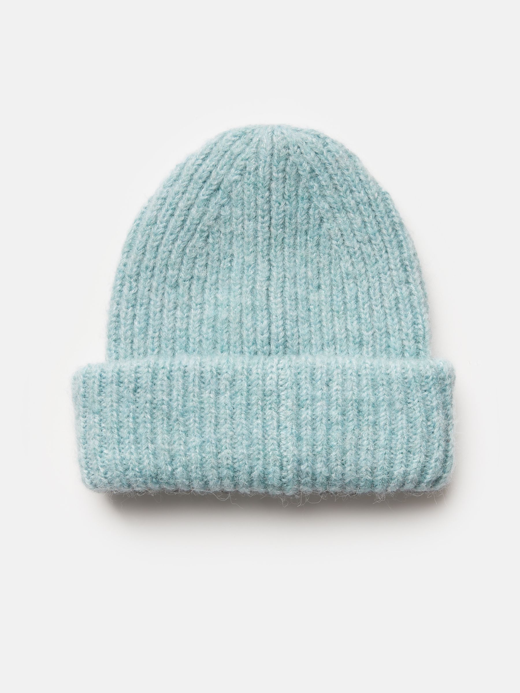 Beatrice Blue Oversized Ribbed Beanie Hat - Image 2 of 4