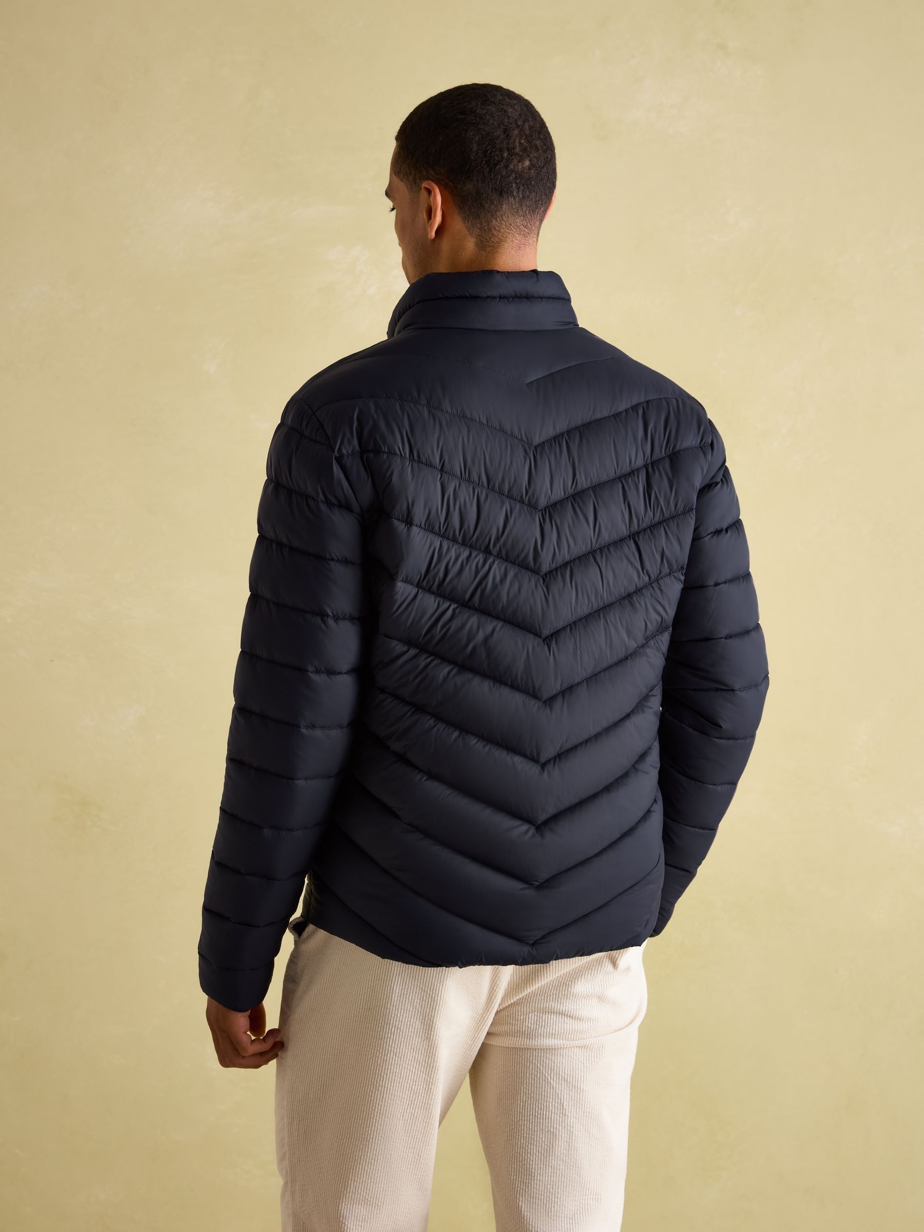 Garrett Navy Showerproof Padded Jacket - Image 2 of 6