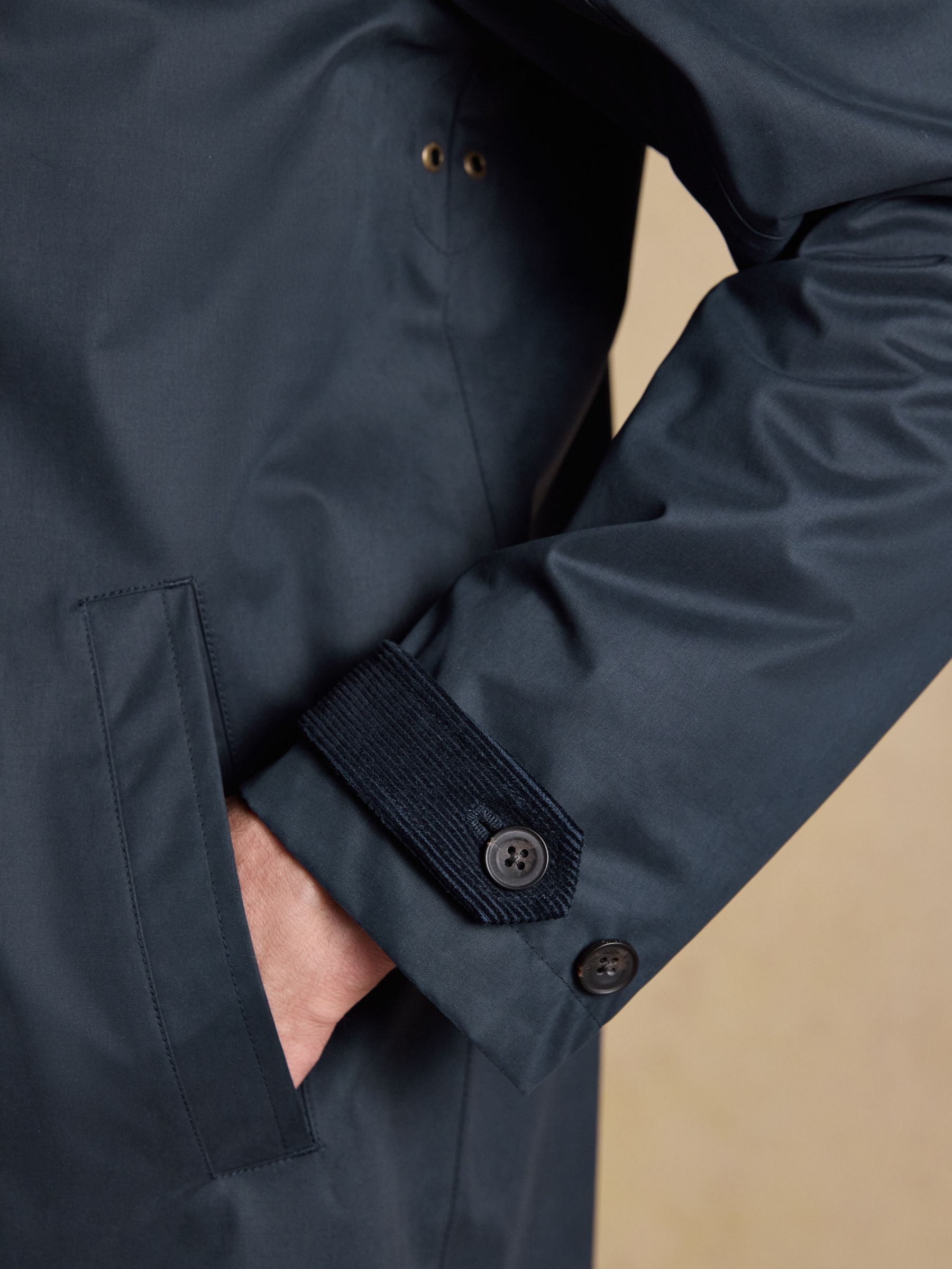 Sandford Navy Blue Waterproof Raincoat - Image 12 of 14