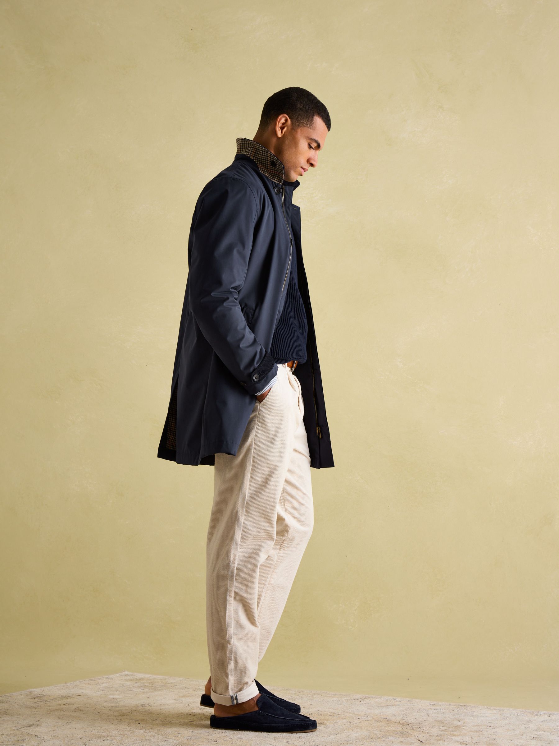 Sandford Navy Blue Waterproof Raincoat - Image 3 of 10