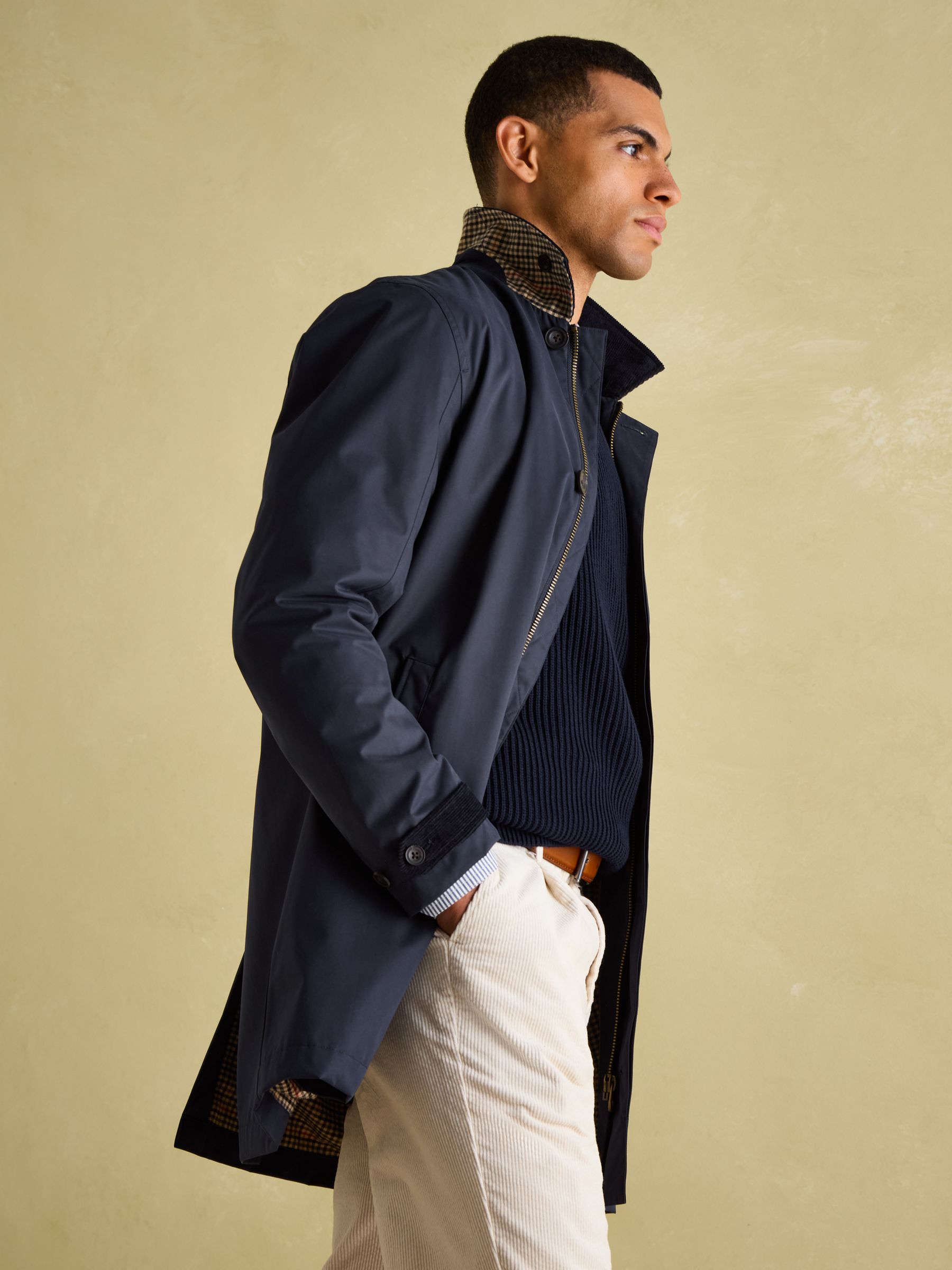 Sandford Navy Blue Waterproof Raincoat - Image 5 of 10