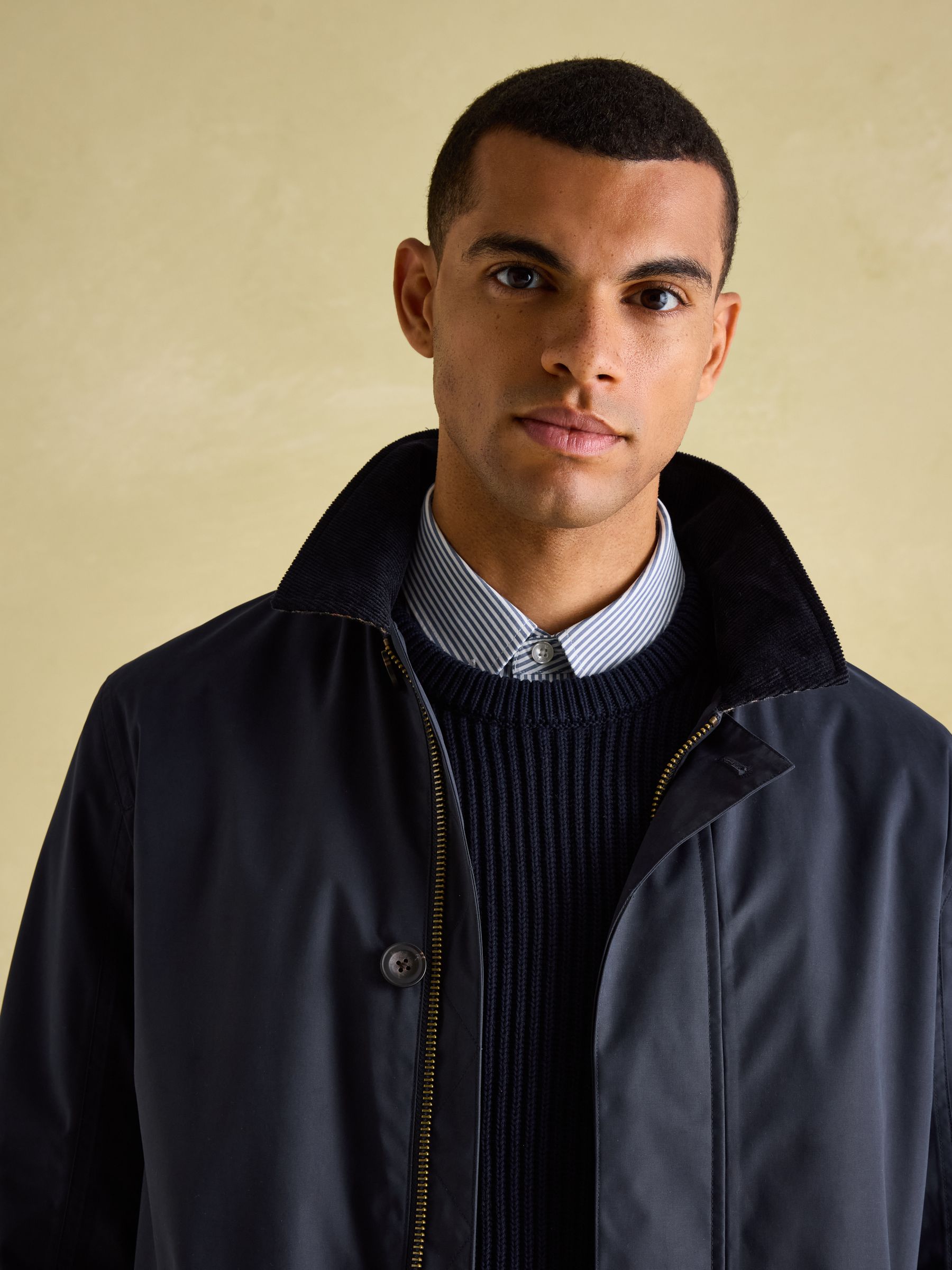 Sandford Navy Blue Waterproof Raincoat - Image 8 of 10