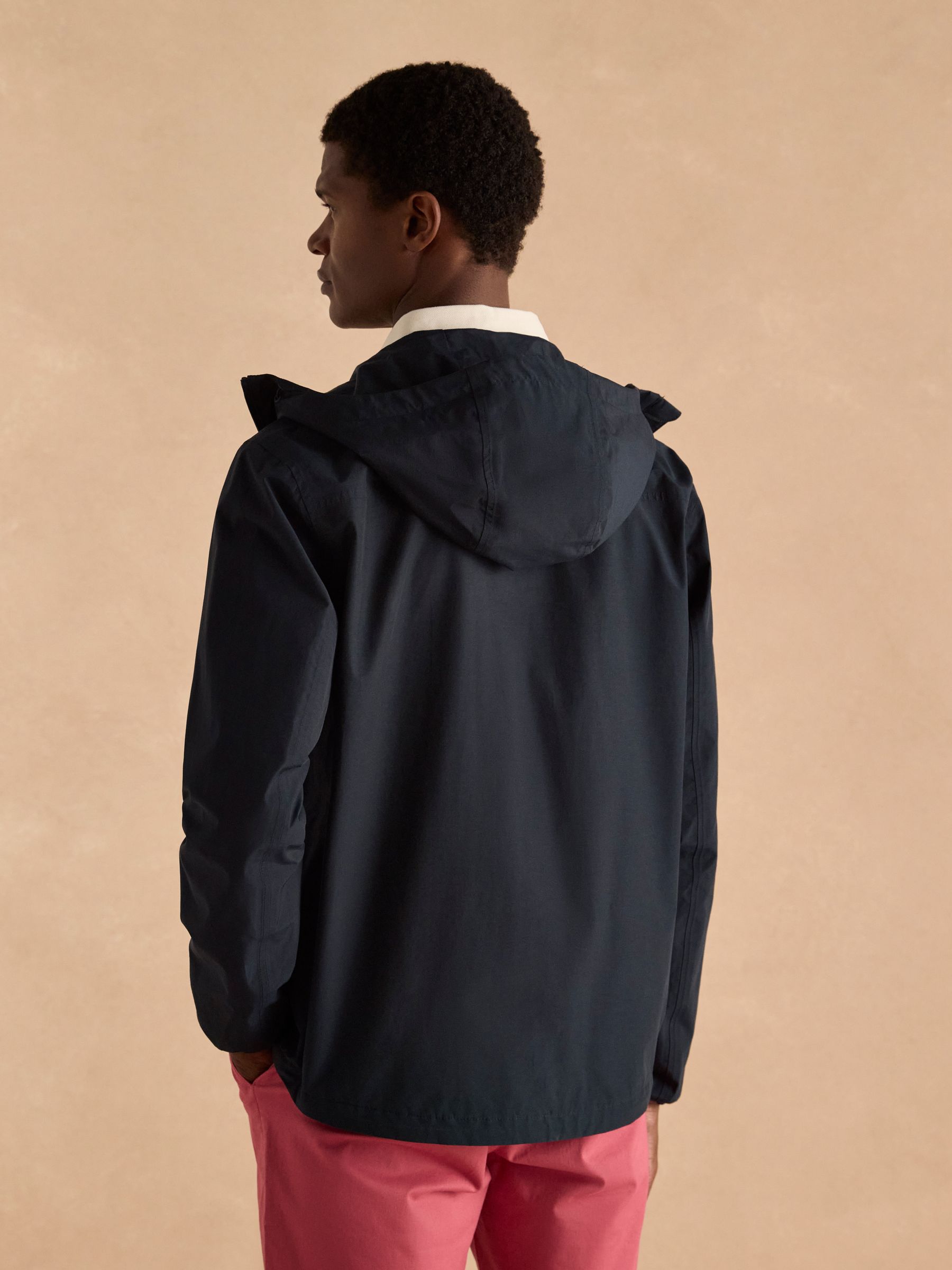 Ayston Navy Blue Lightweight Waterproof Coat - Image 2 of 9
