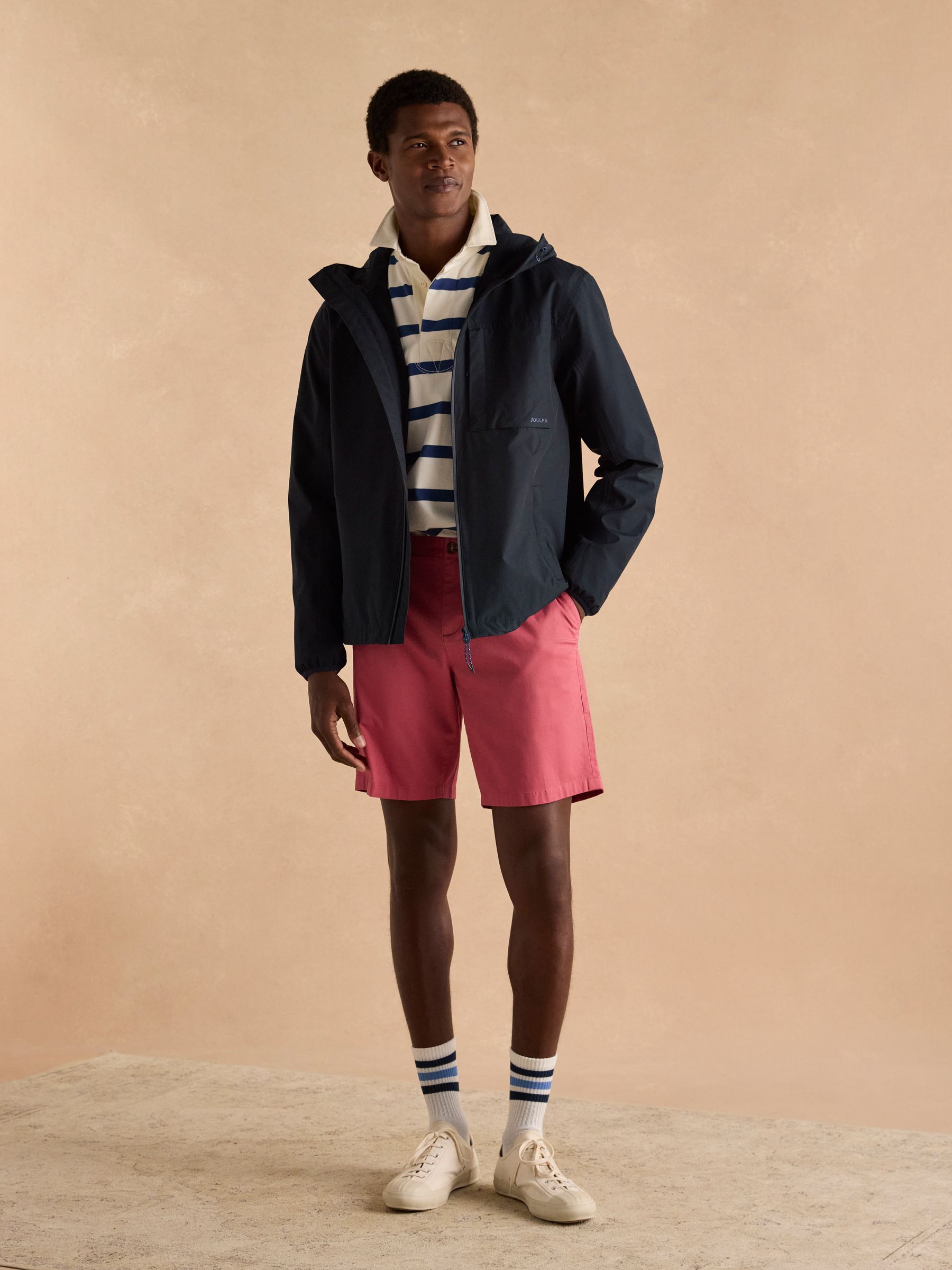 Ayston Navy Blue Lightweight Waterproof Coat - Image 3 of 9