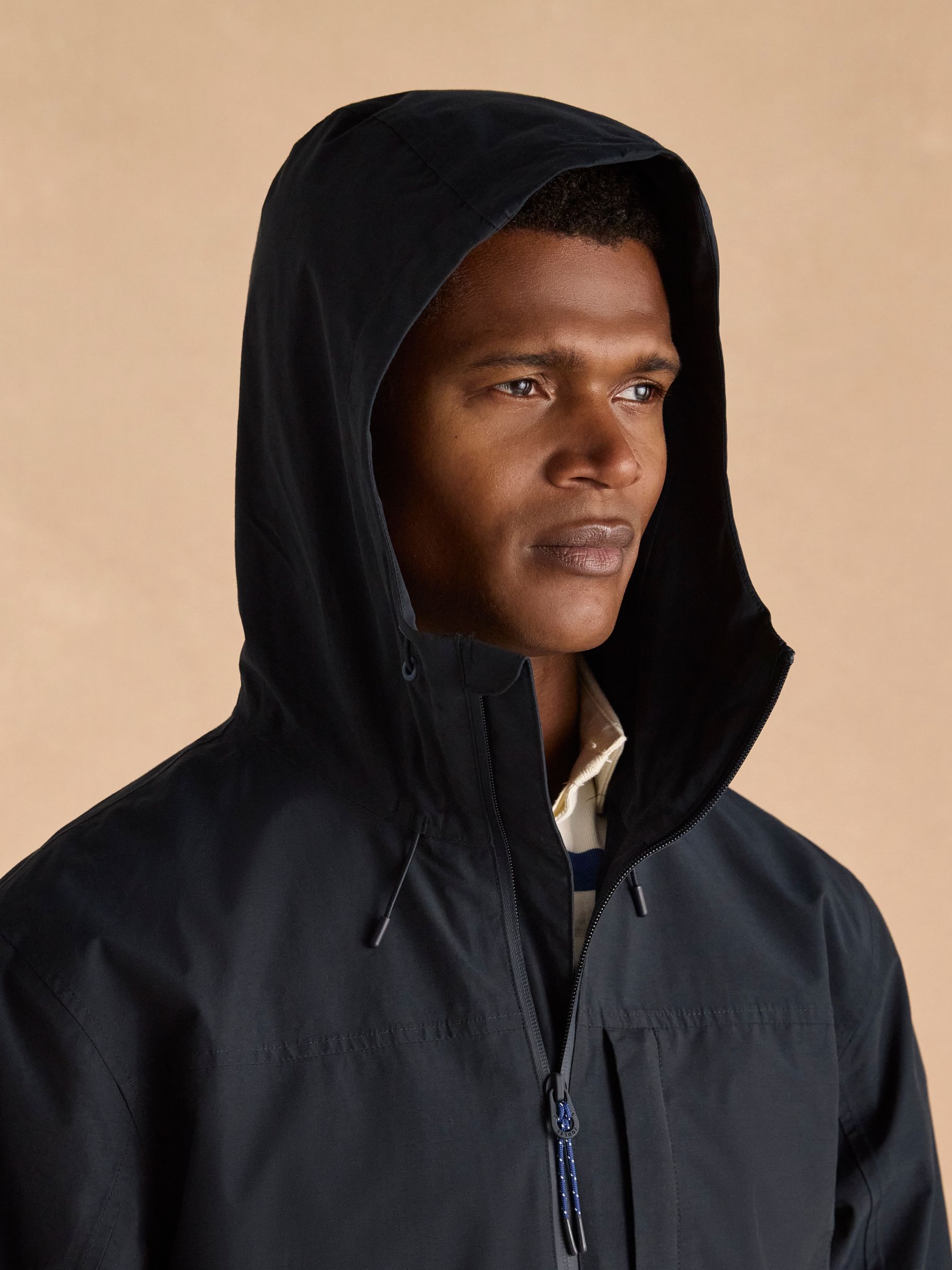 Ayston Navy Blue Lightweight Waterproof Coat - Image 6 of 9