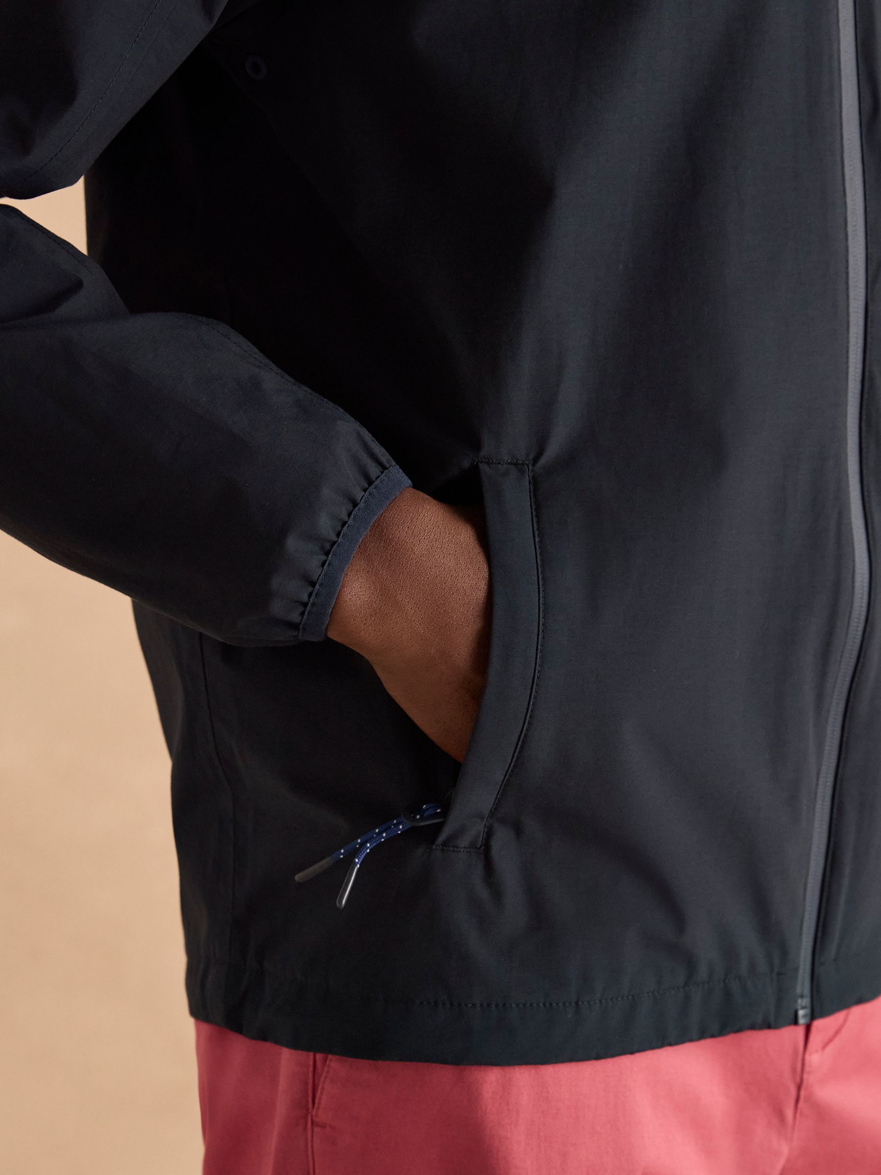 Ayston Navy Blue Lightweight Waterproof Coat - Image 7 of 9