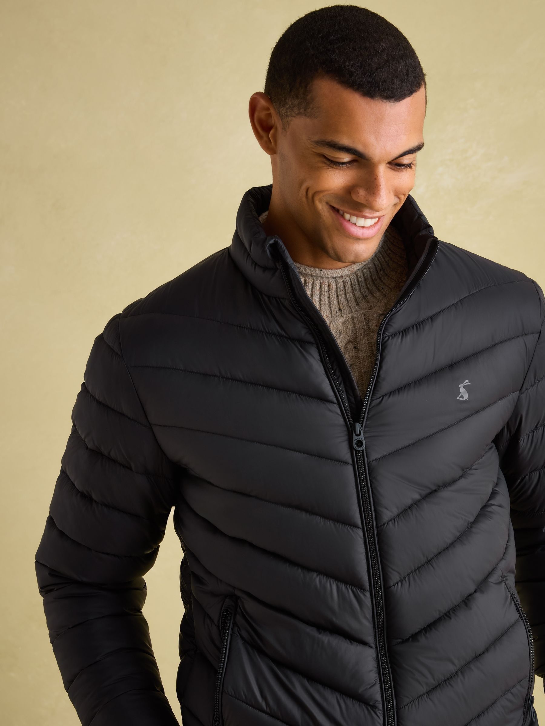 Garrett Black Showerproof Padded Jacket - Image 4 of 6