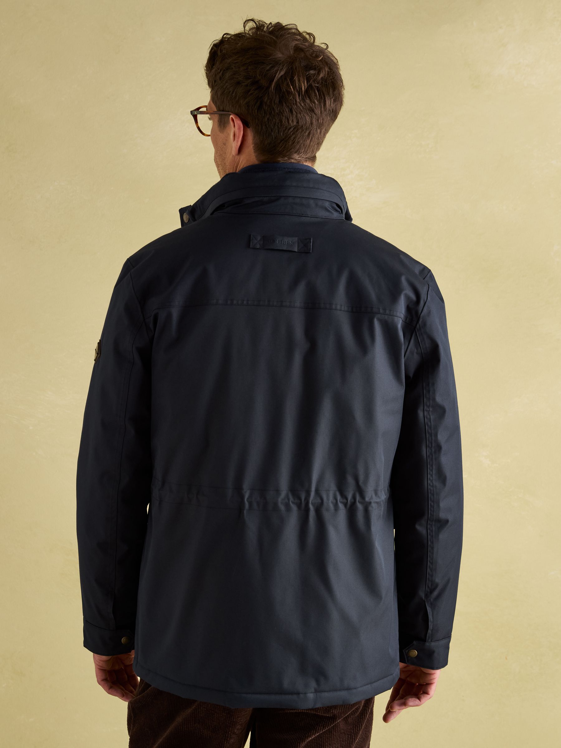 Beckett Navy Waterproof Field Coat With Packable Hood - Image 2 of 9