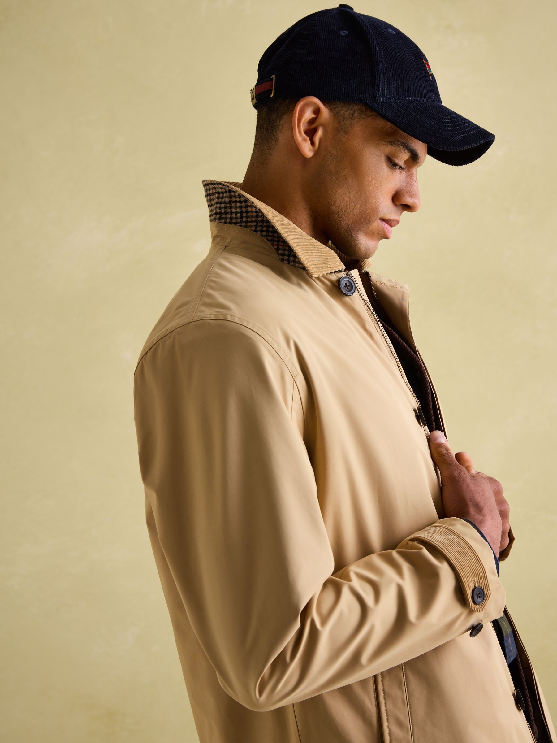 Sandford Tan Brown Waterproof Raincoat - Image 3 of 8