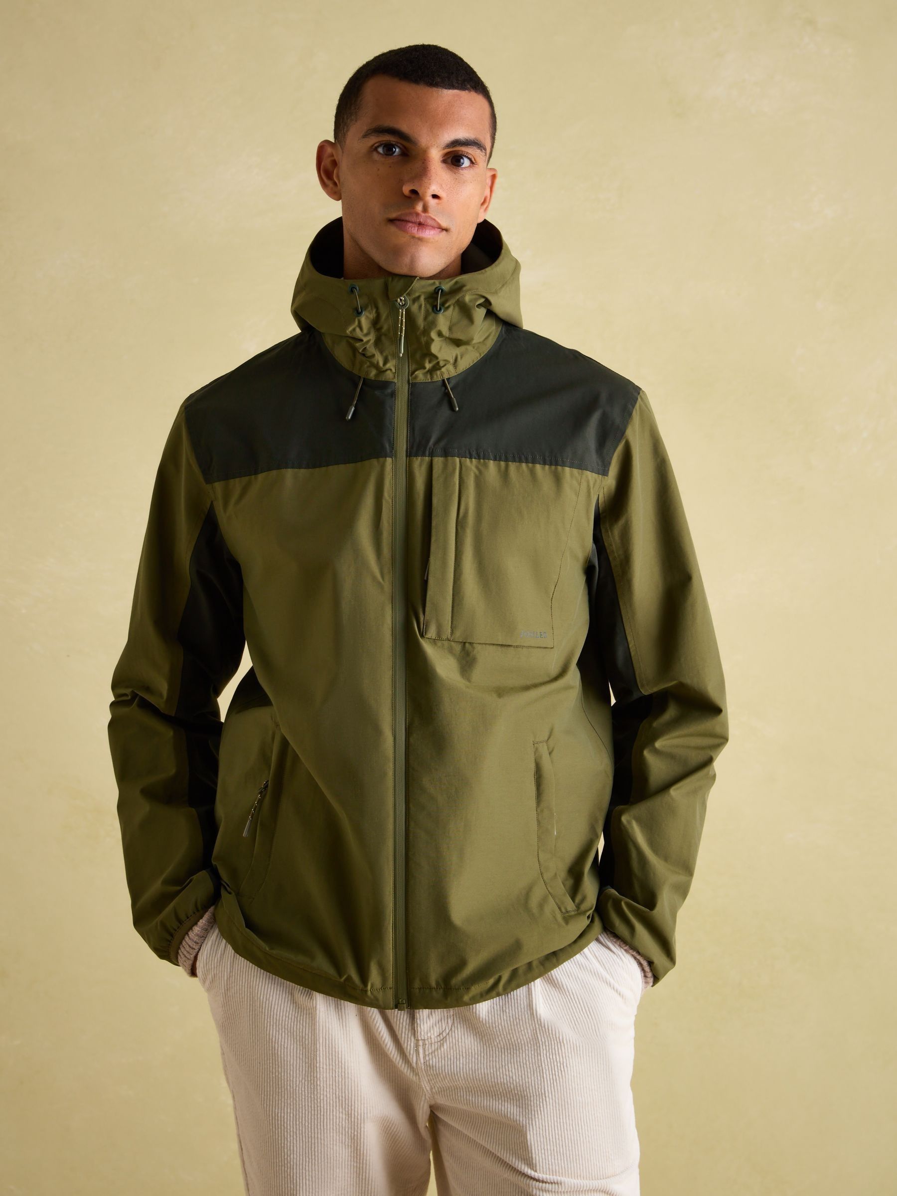 Ayston Green Lightweight Waterproof Coat Joules
