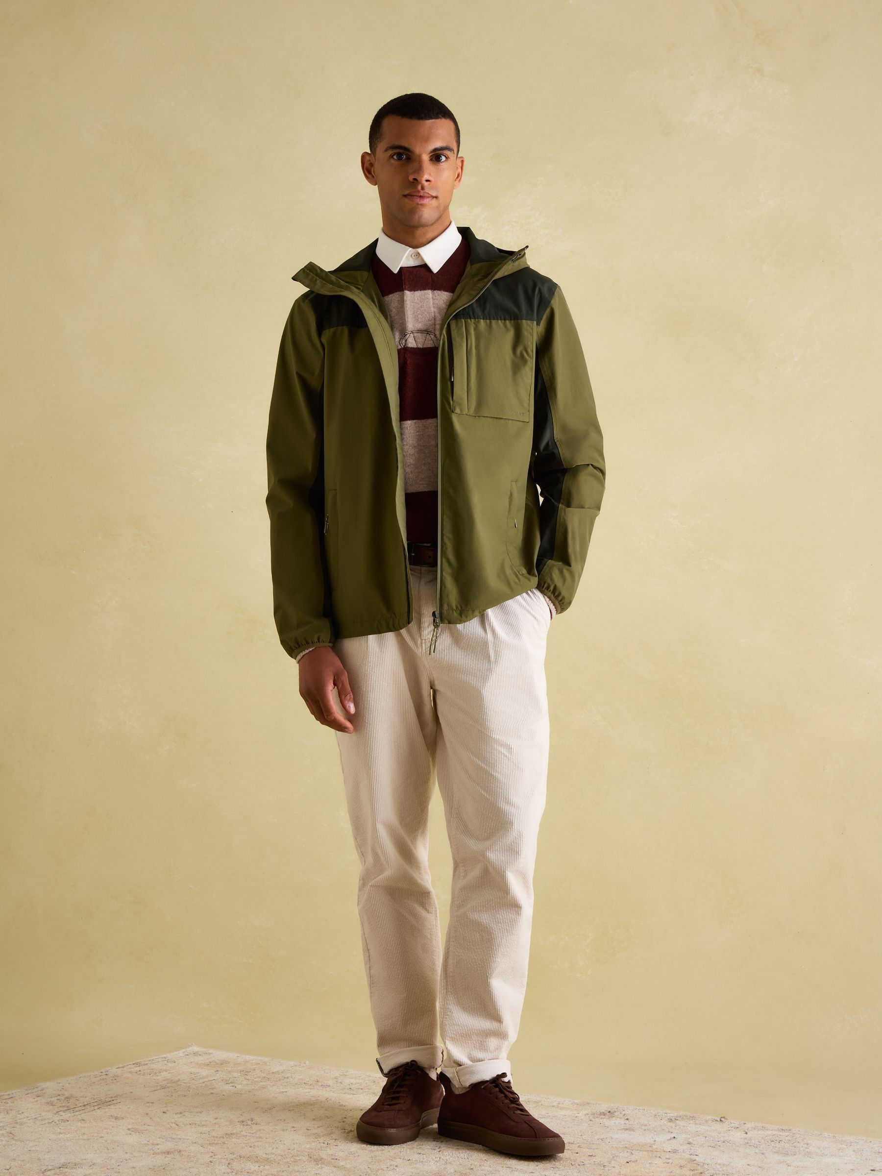 Ayston Green Lightweight Waterproof Coat - Image 3 of 8