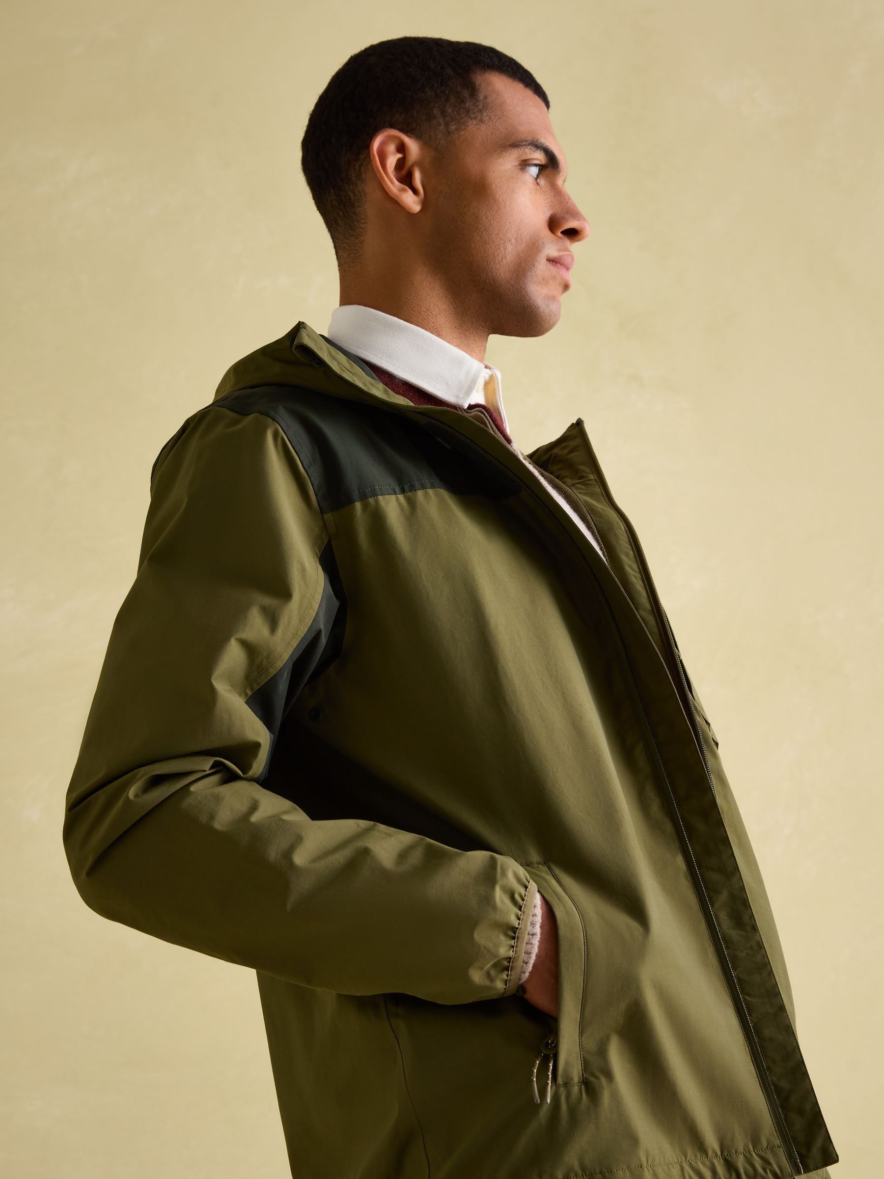 Ayston Green Lightweight Waterproof Coat - Image 6 of 8