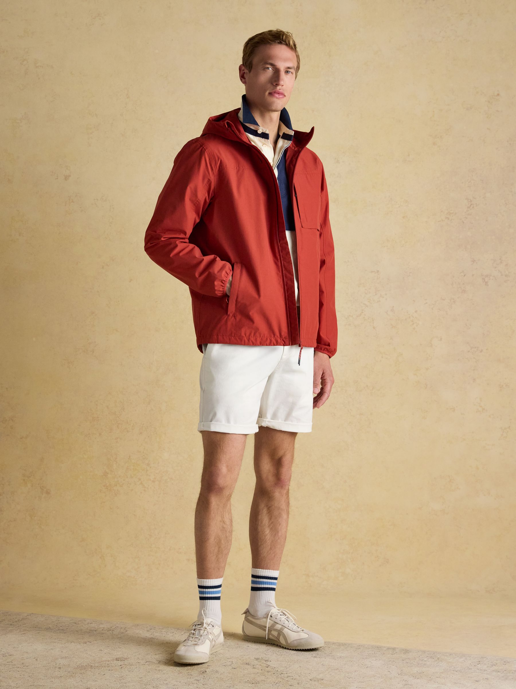 Ayston Orange Lightweight Waterproof Coat - Image 3 of 8
