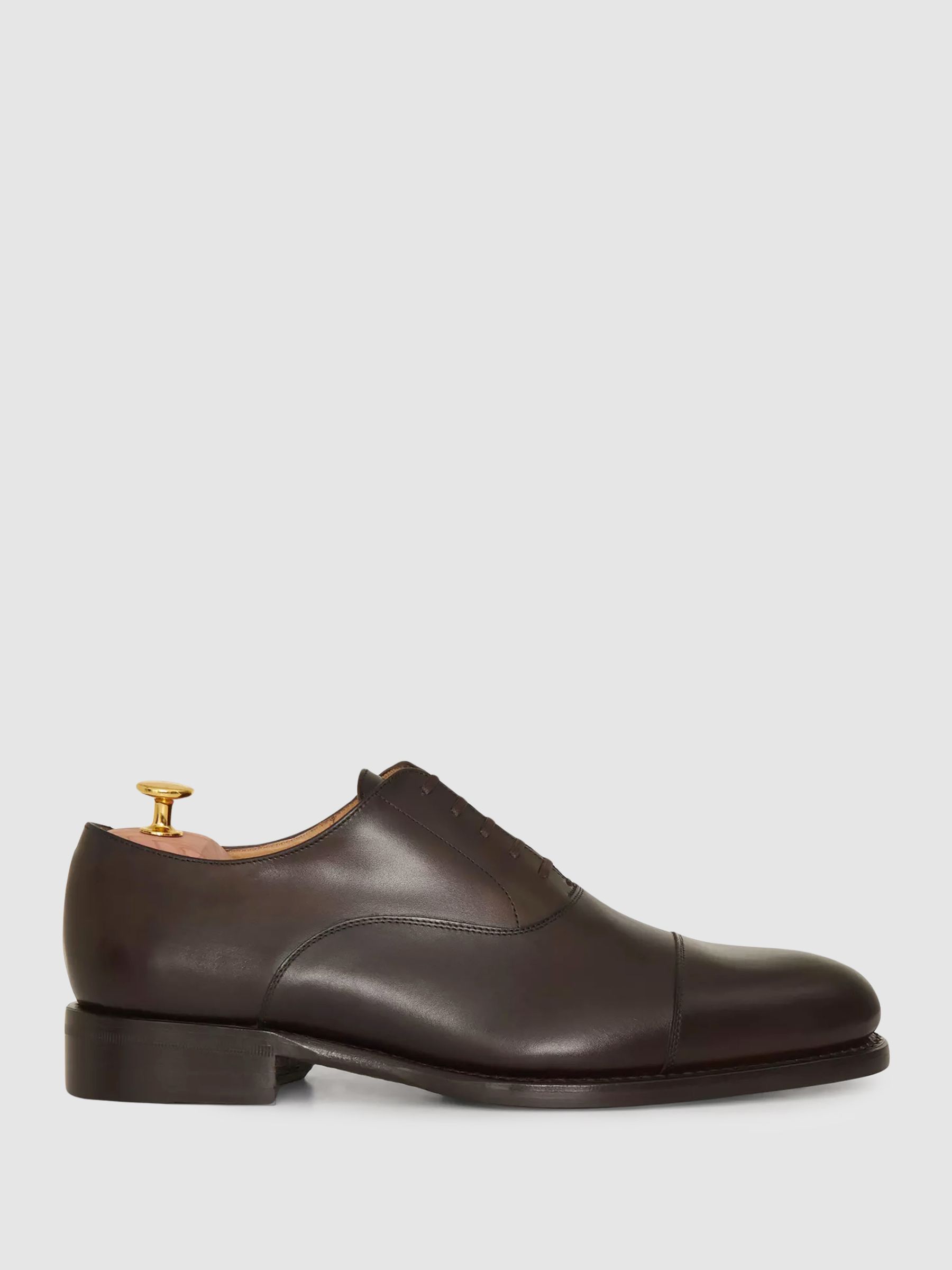 Oscar Jacobson Leather Oxford Shoes in Dark Brown - Image 1 of 5