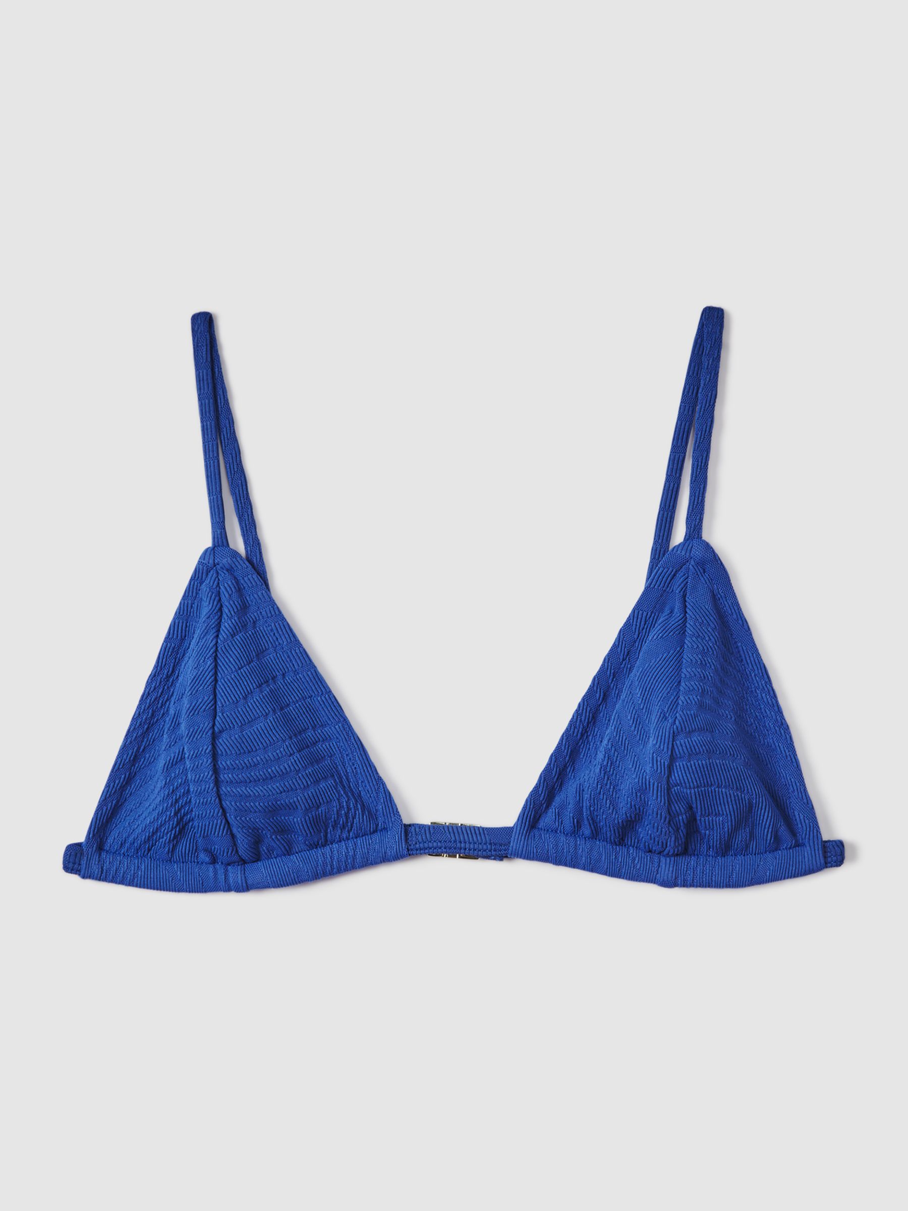 Fella Swim Julian Triangle Bikini Top in Blue - Image 2 of 5