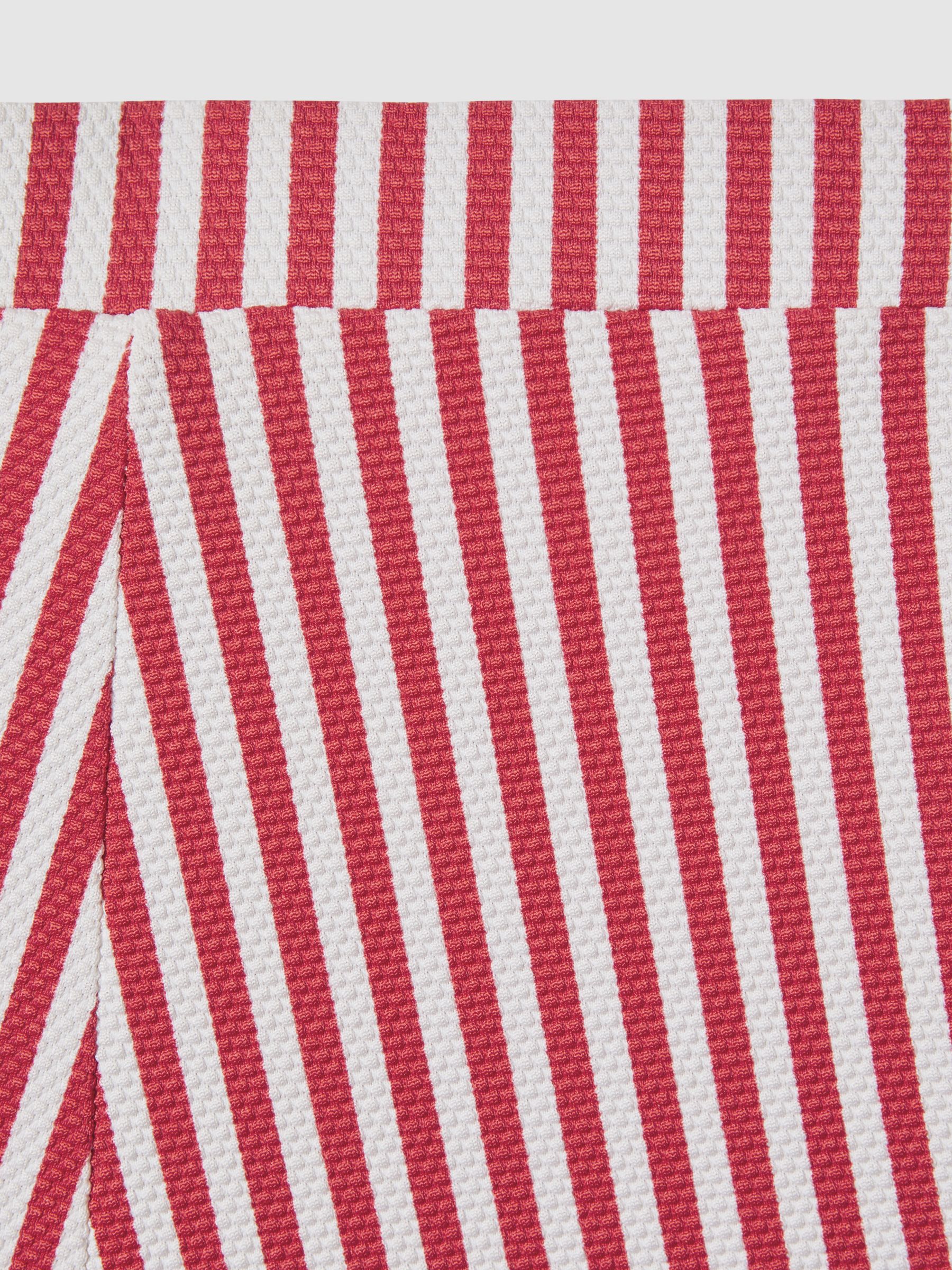 FELLA High Rise Swim Shorts in Red Stripe - Image 5 of 5