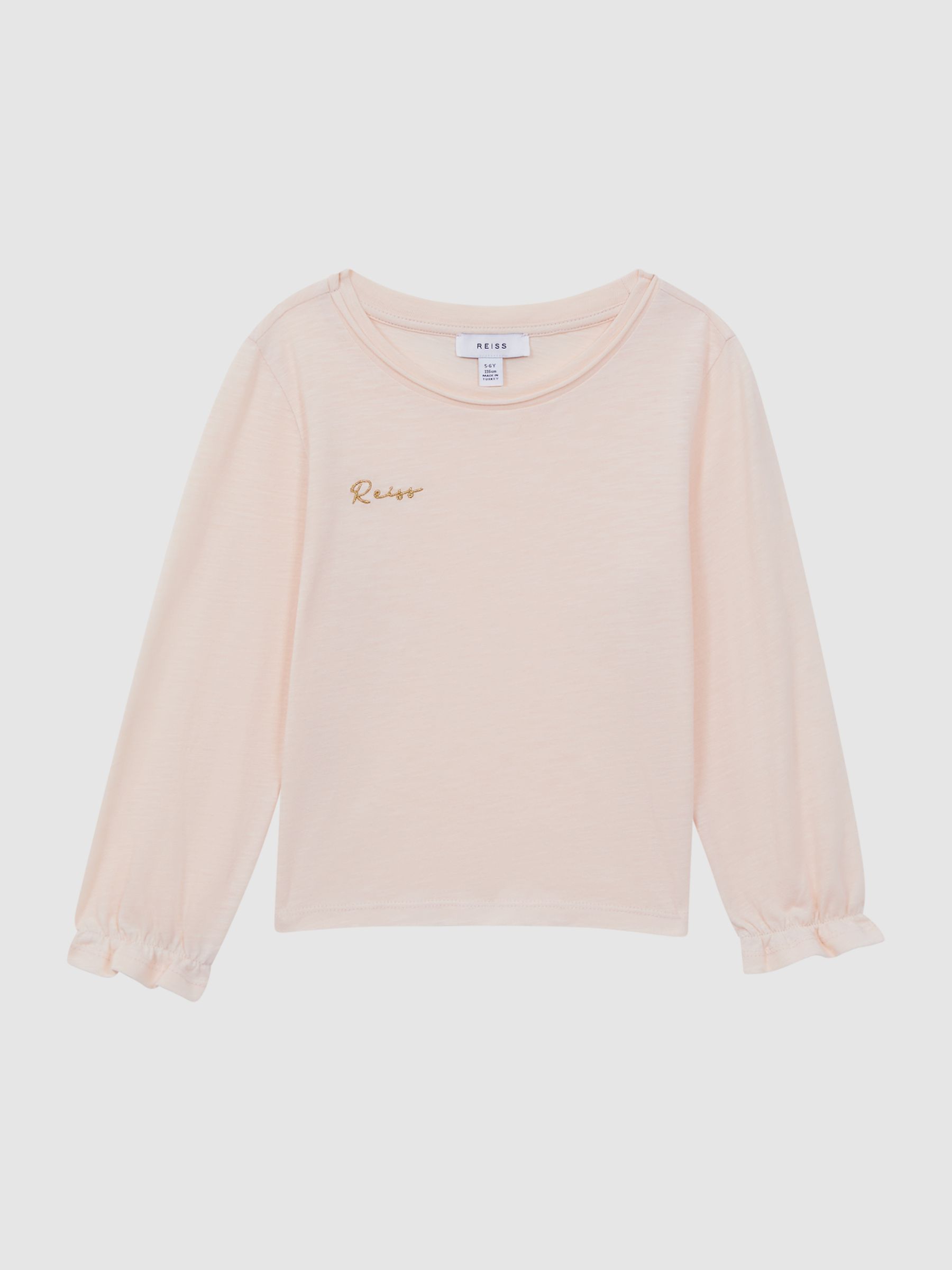 9-14 yrs Cotton Embroidered T-Shirt in Ivory - Image 2 of 6