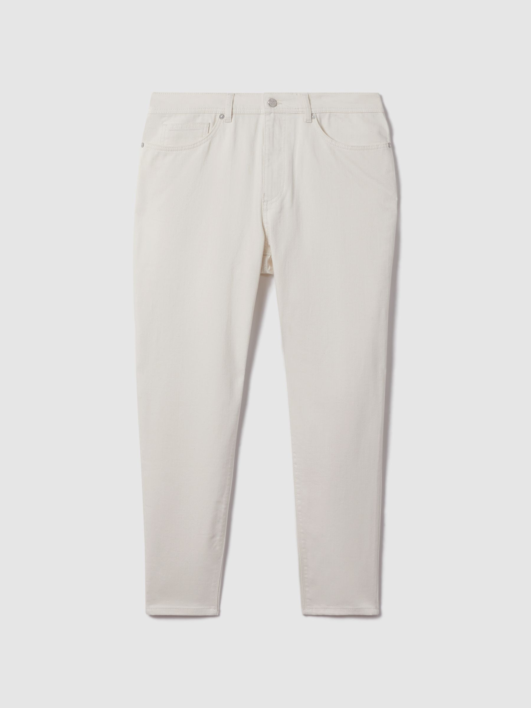 Relaxed Tapered Jeans in Ecru - Image 2 of 5
