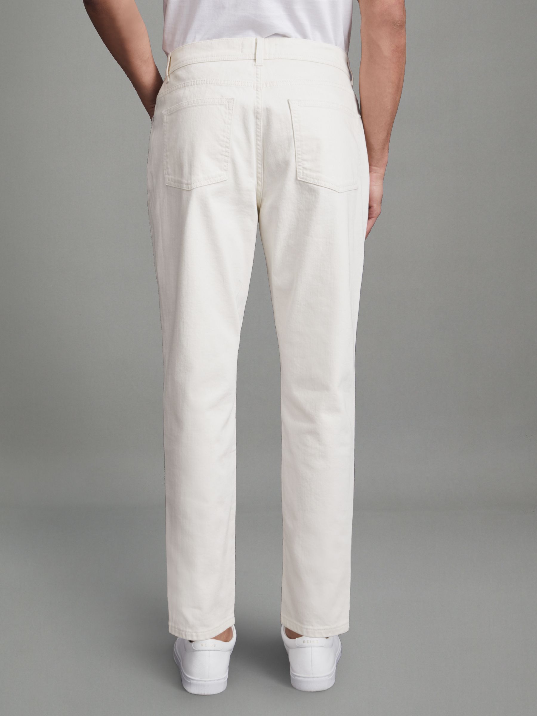 Relaxed Tapered Jeans in Ecru - Image 5 of 5
