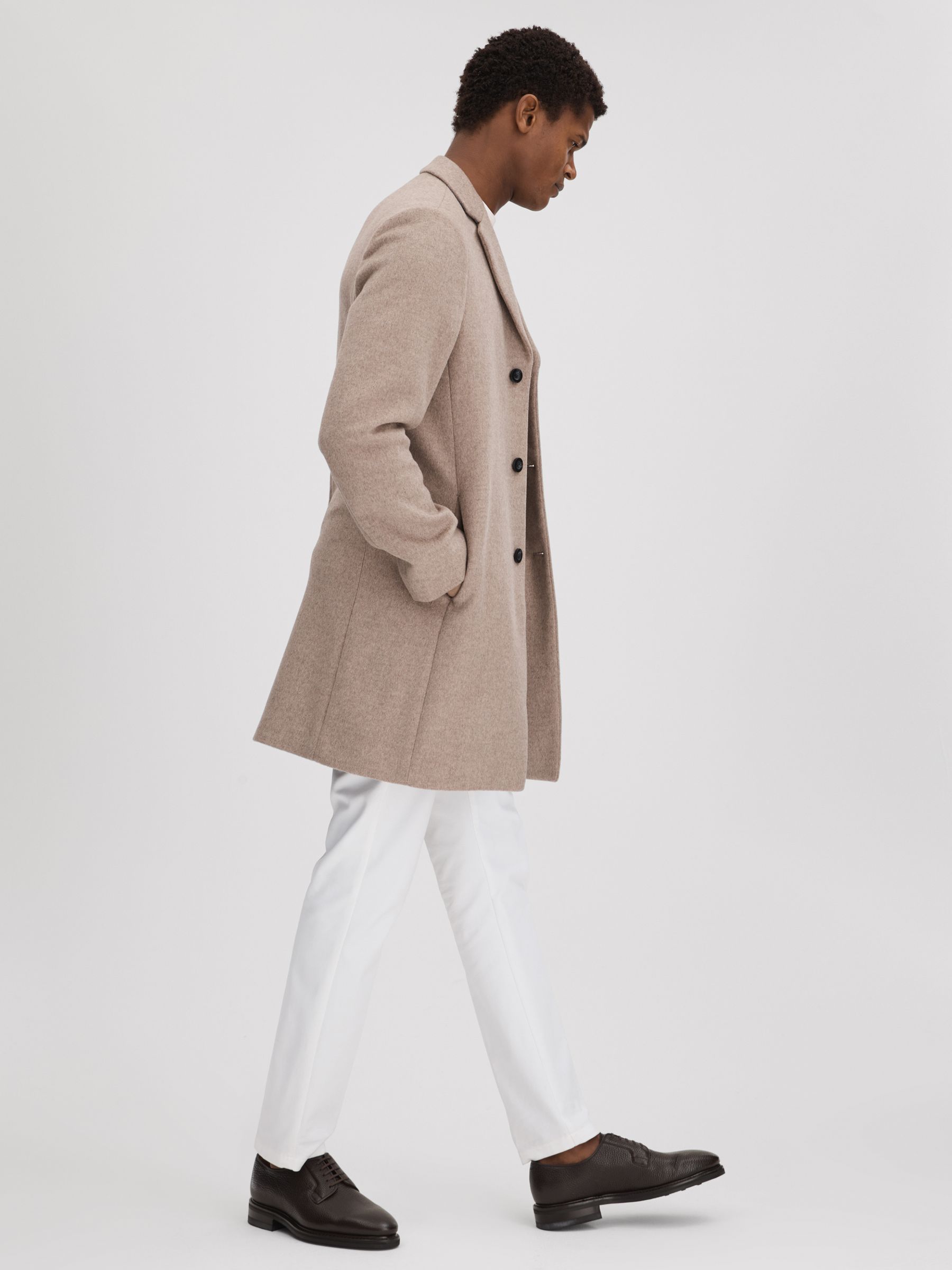 Oscar Jacobson Grained Leather Lace Up Shoes in Dark Brown - Image 2 of 5 Oscar Jacobson Grained Leather Lace Up Shoes in Dark Brown - Image 2 of 5