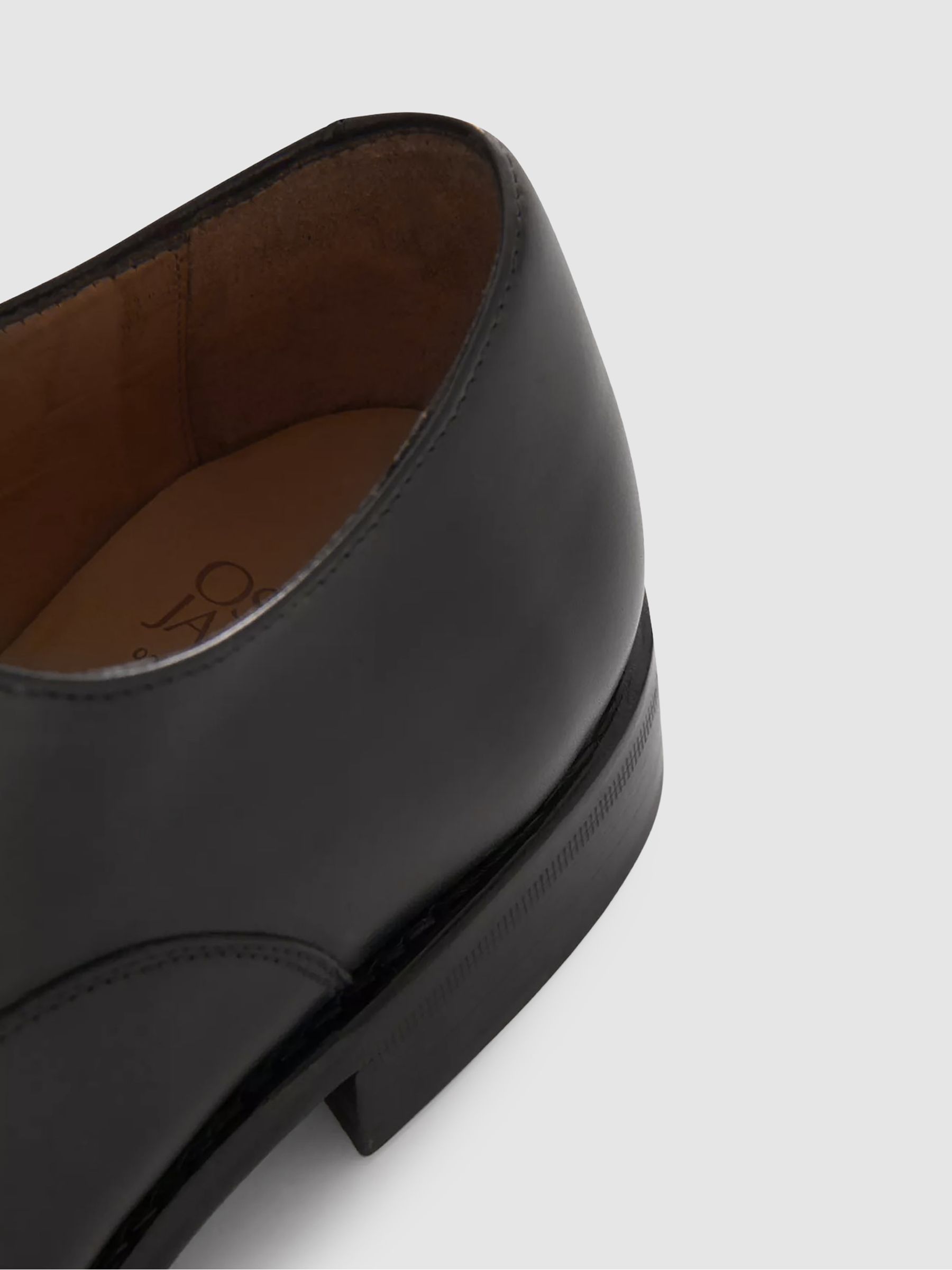 Oscar Jacobson Leather Oxford Shoes in Black - Image 4 of 5