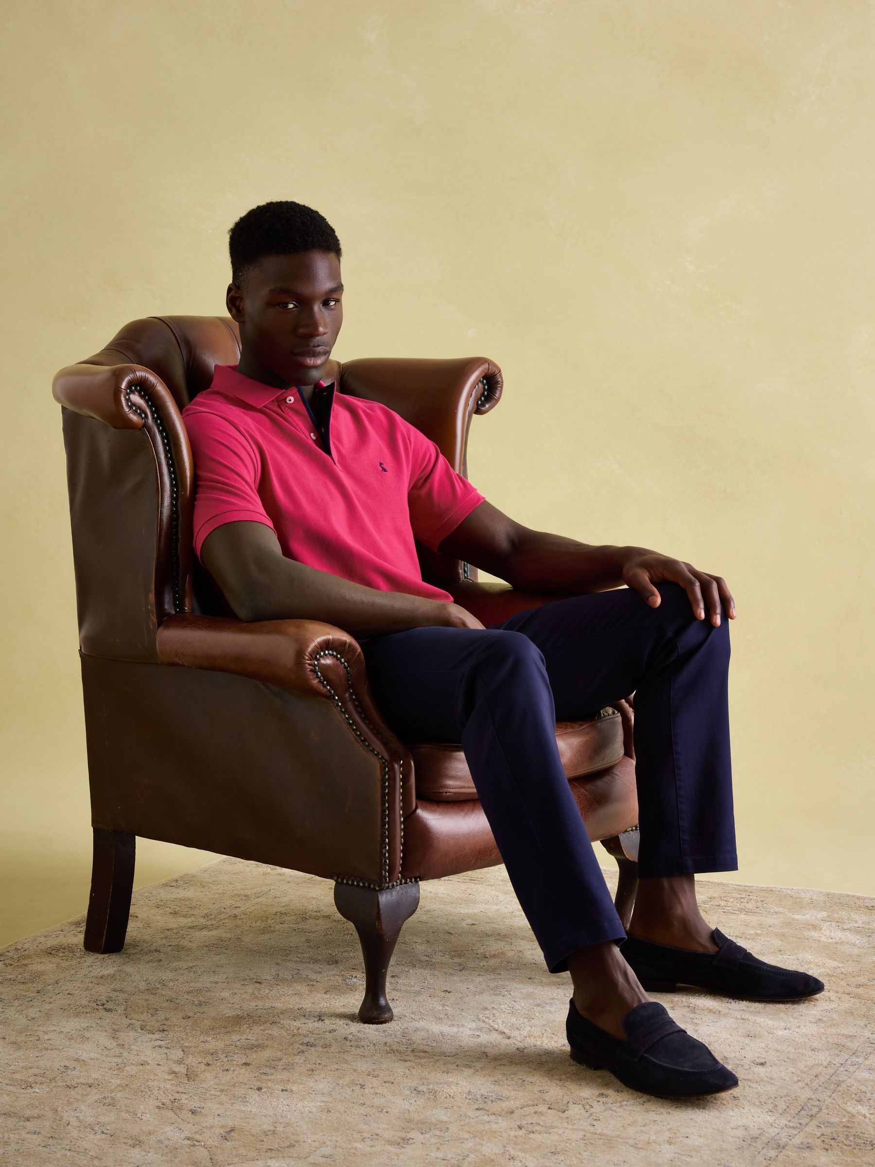 Woody Bright Pink Cotton Pique Polo Shirt - Image 4 of 7