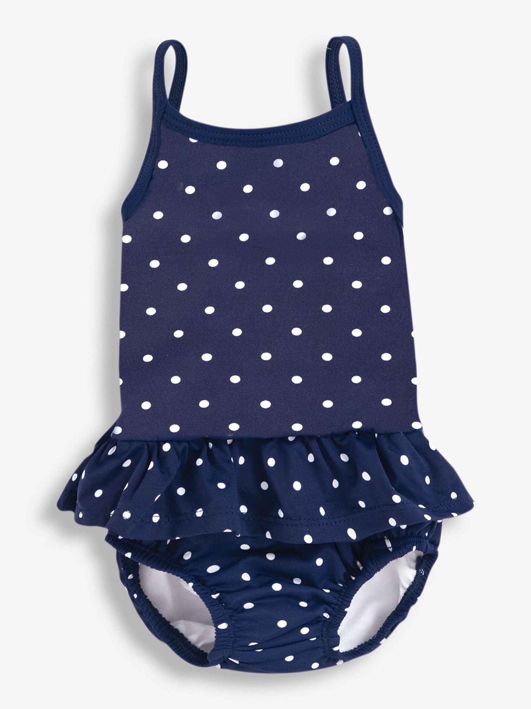 Navy White Dot Navy & White Dot Swimsuit with Nappy - Image 2 of 2