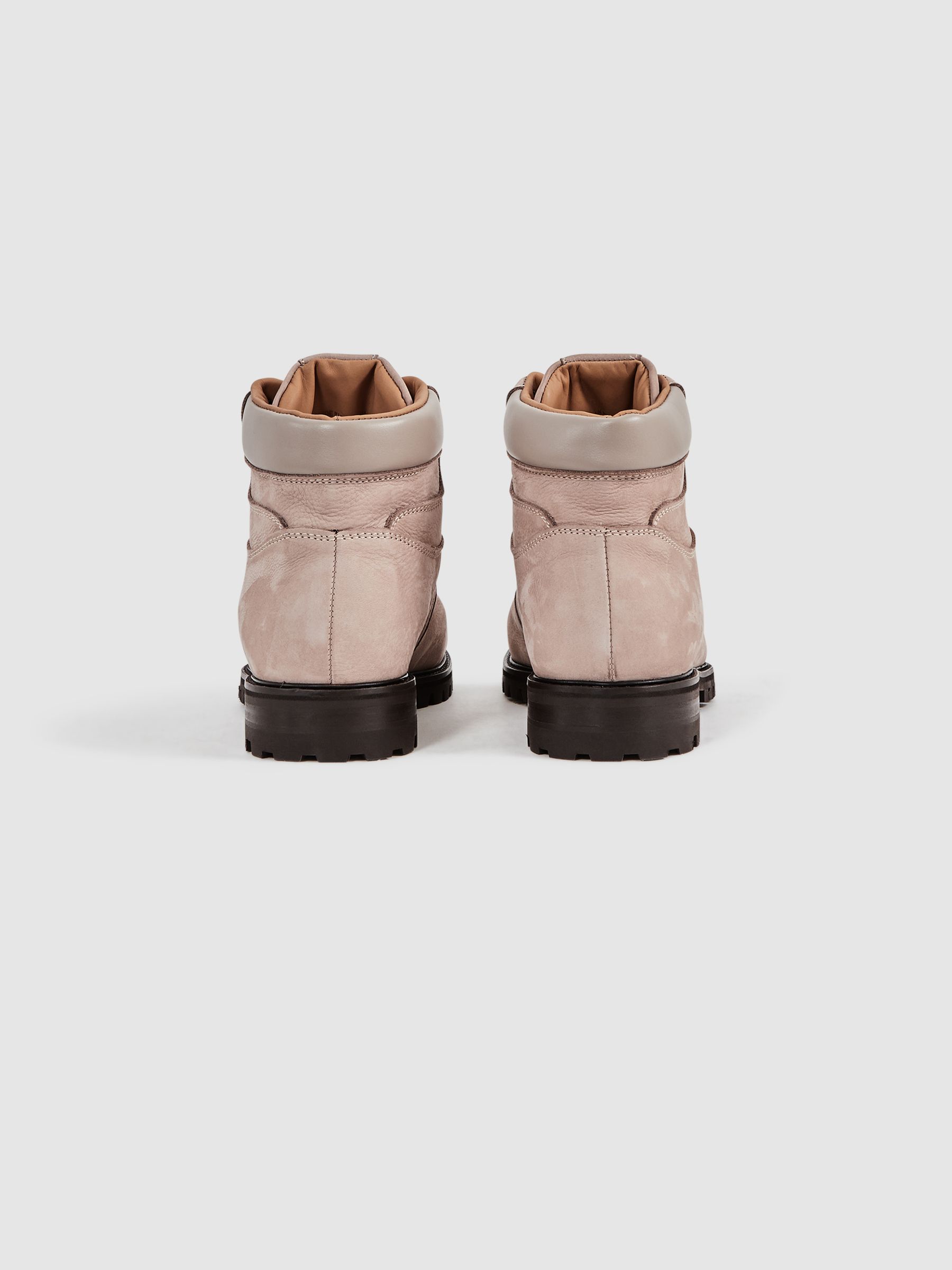 Leather Hiking Boots in Stone - Image 4 of 6