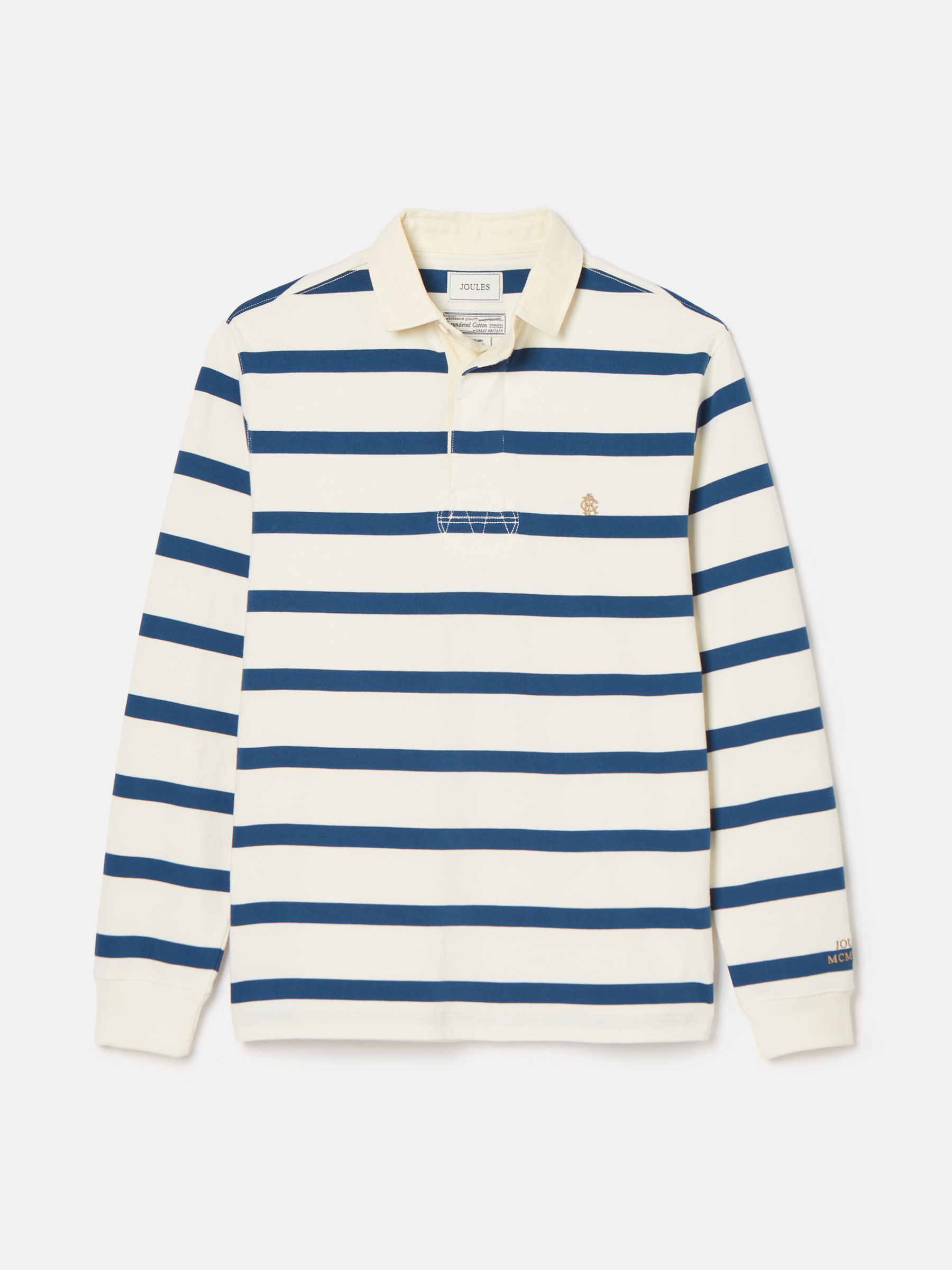 Rugby Club Cream & Blue Shirt - Image 8 of 8