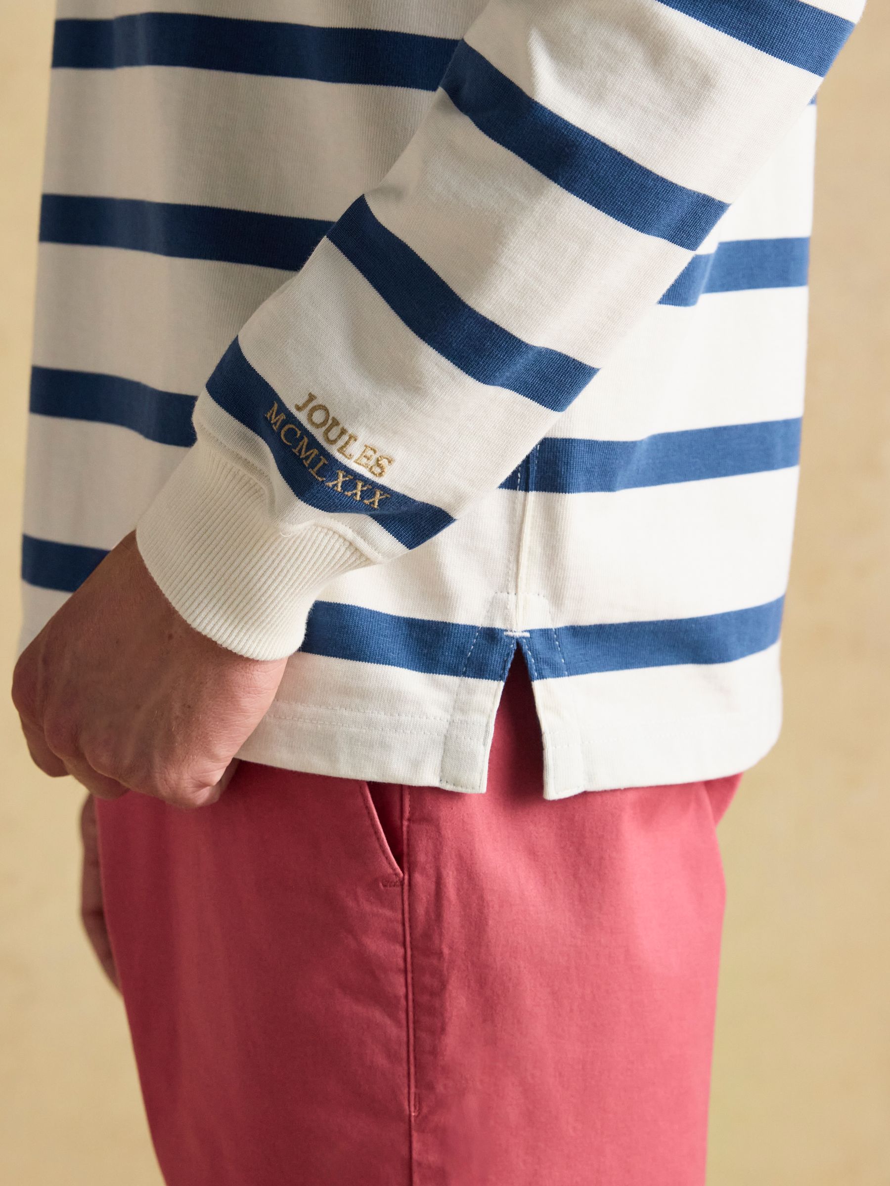 Rugby Club Cream & Blue Shirt - Image 9 of 11