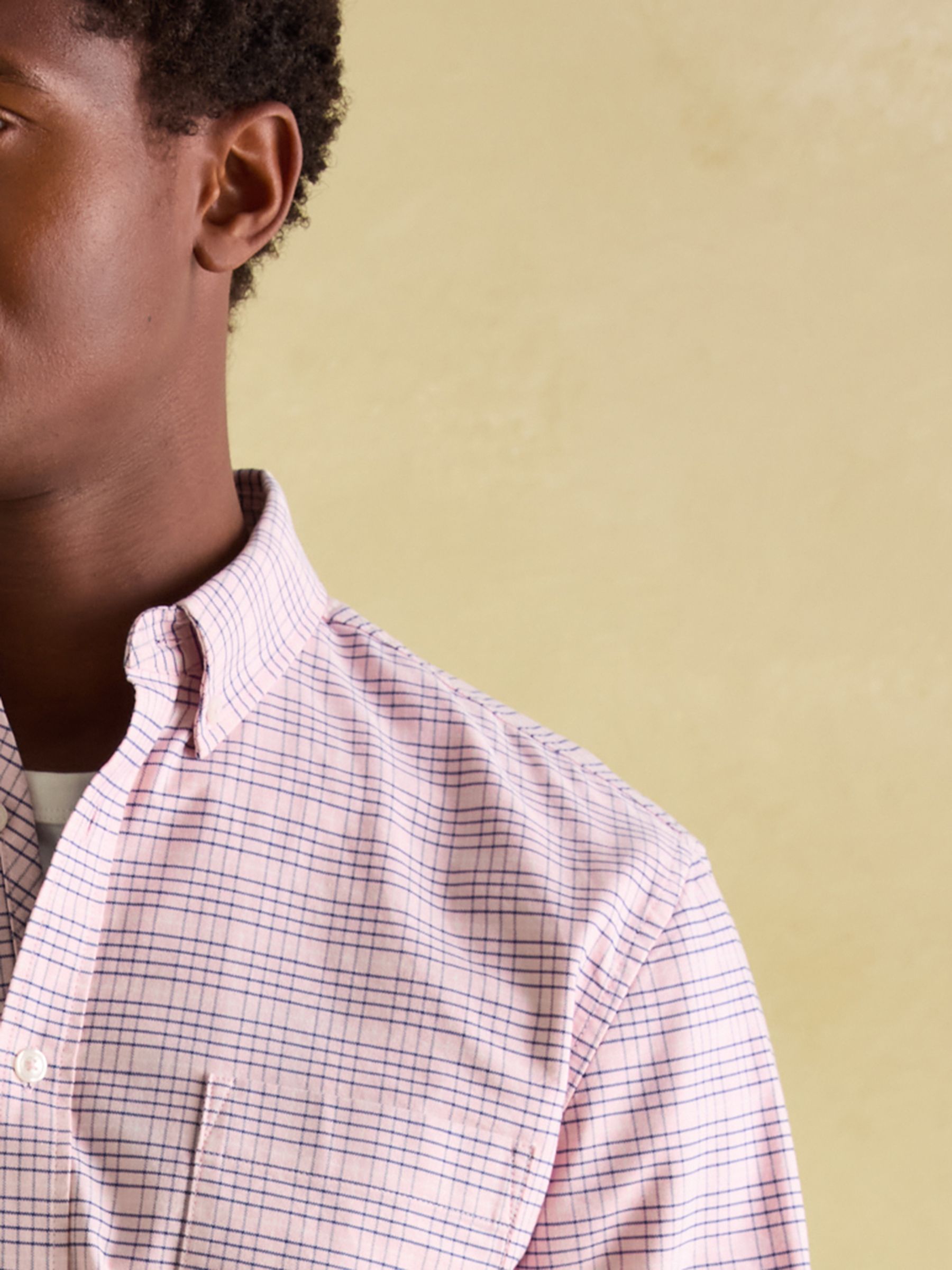 Oxford Pink & Blue Long Sleeve Classic Fit Shirt - Image 1 of 10