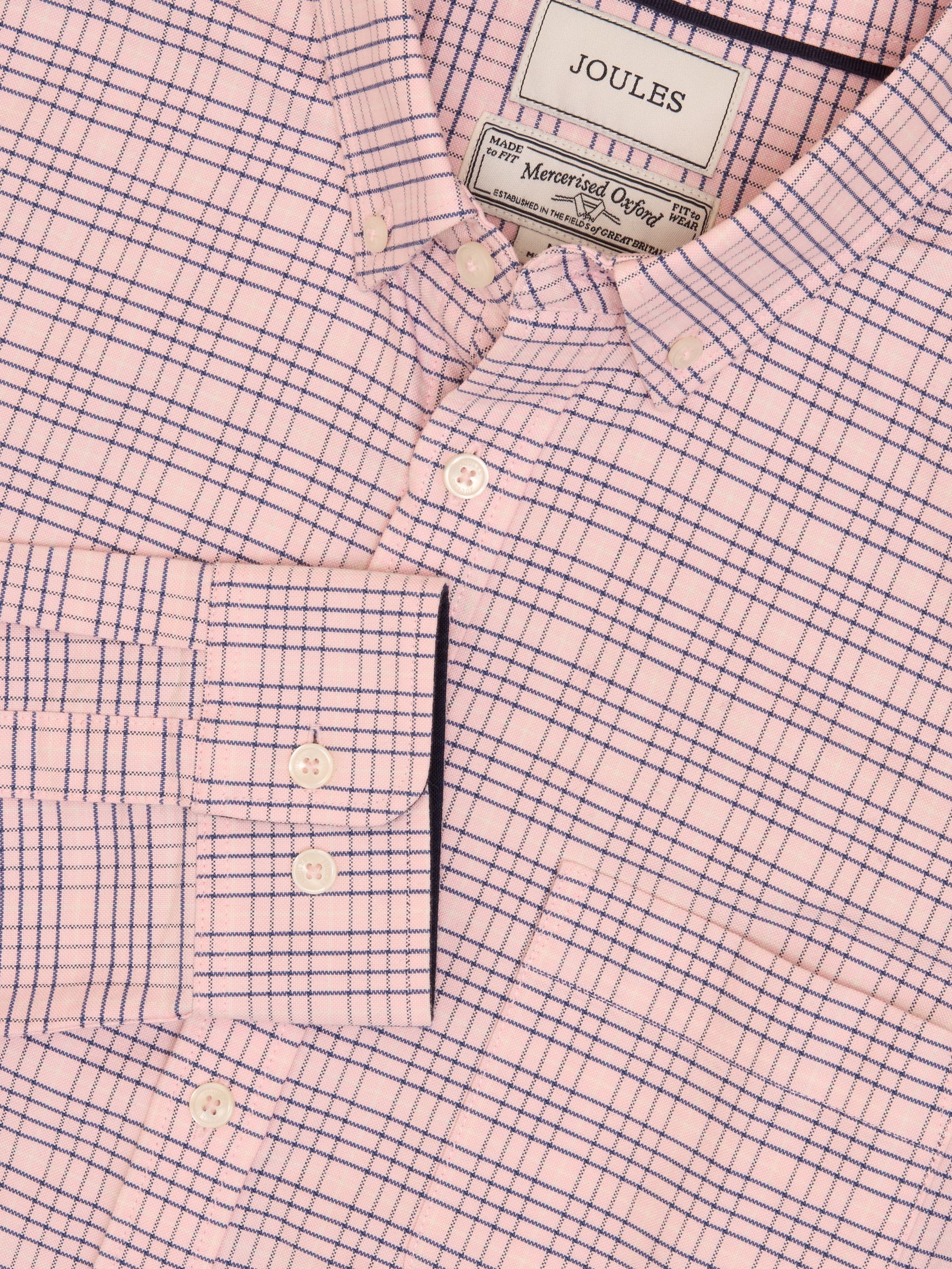 Oxford Pink & Blue Long Sleeve Classic Fit Shirt - Image 10 of 10