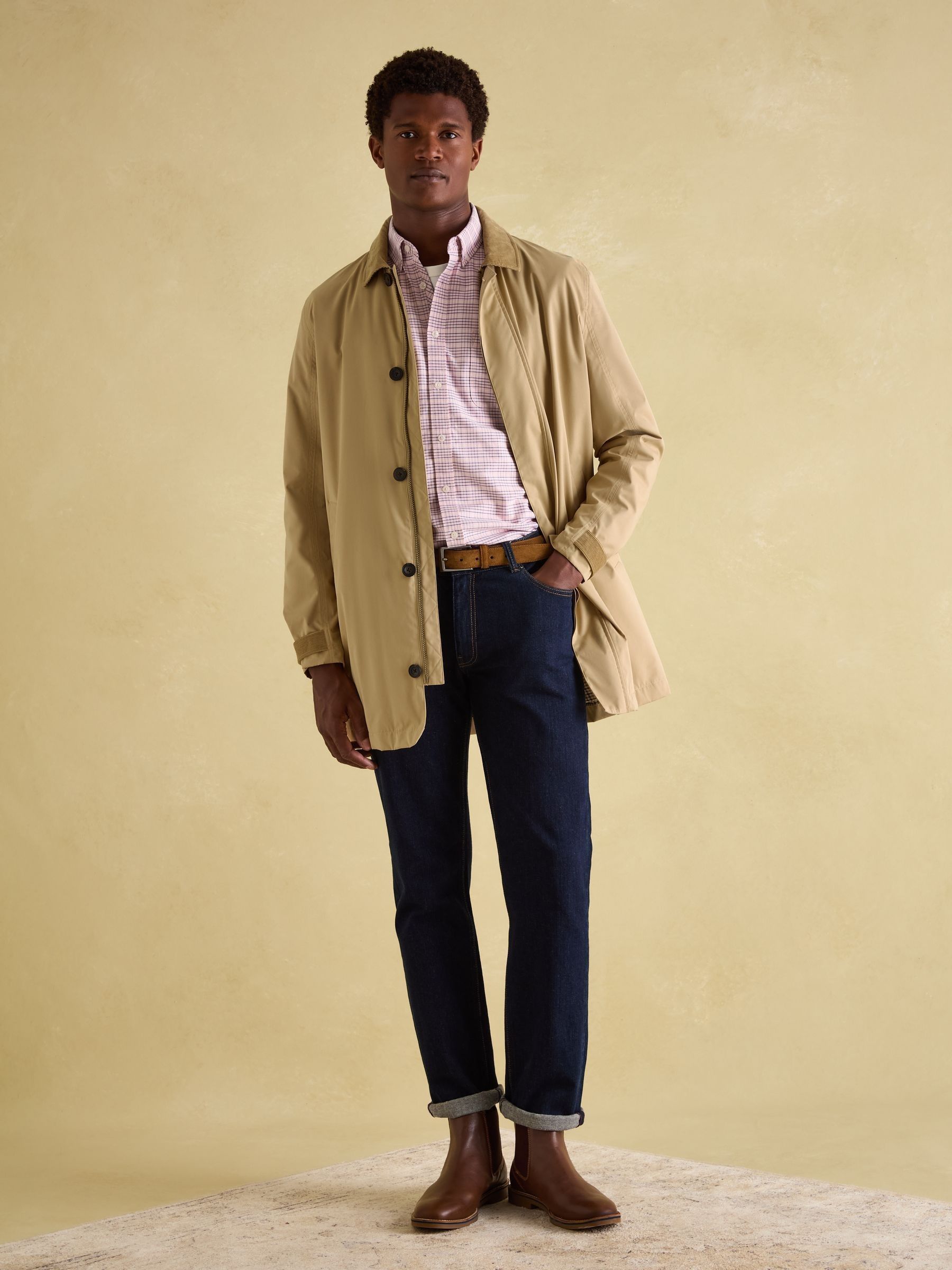 Oxford Pink & Blue Long Sleeve Classic Fit Shirt - Image 7 of 10