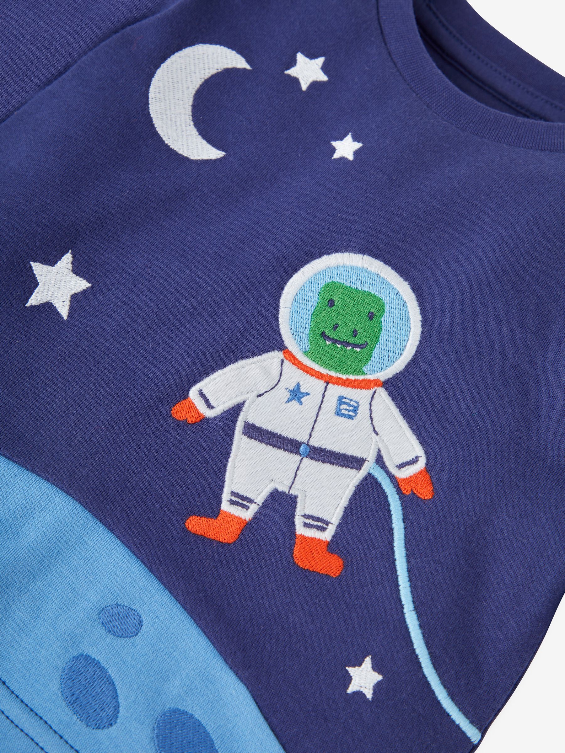 Navy Boys' 2-Pack Dinosaur Jersey Pyjamas - Image 8 of 11