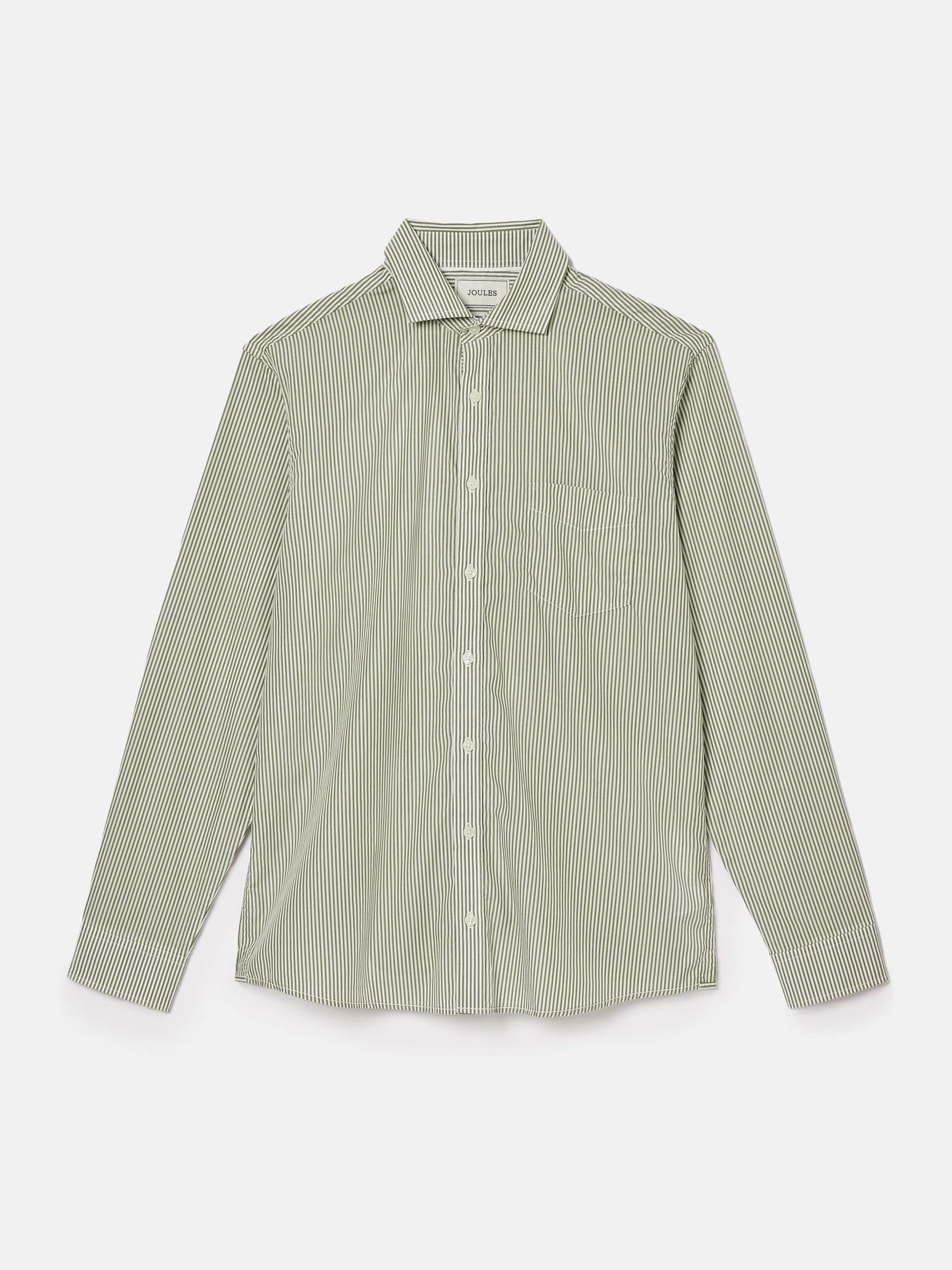 Green Stripe Cotton Shirt - Image 7 of 9