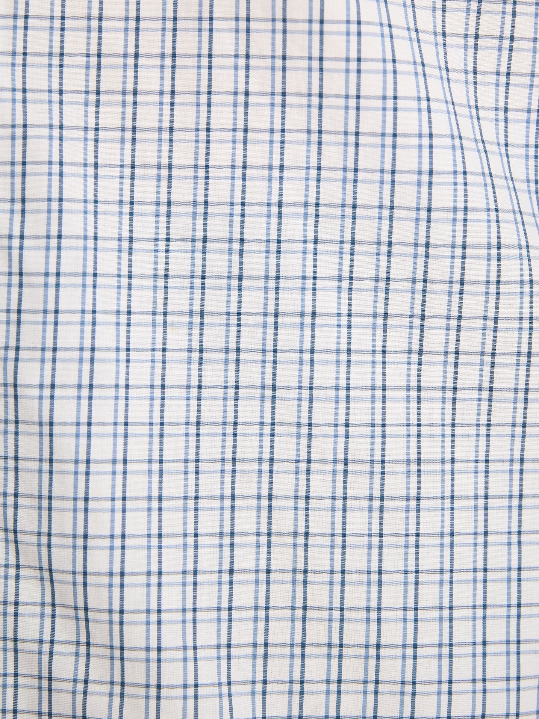 Blue Check Cotton Shirt - Image 3 of 8