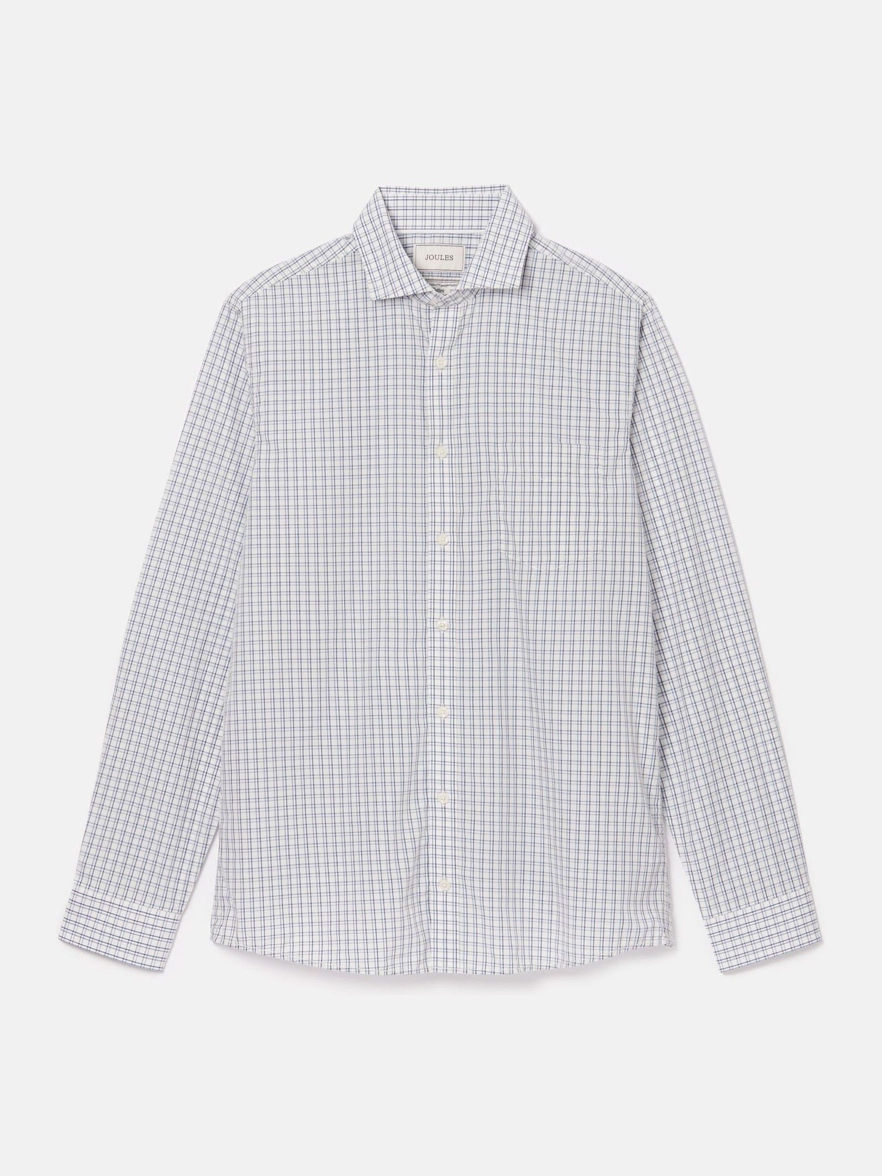 Blue Check Cotton Shirt - Image 8 of 8