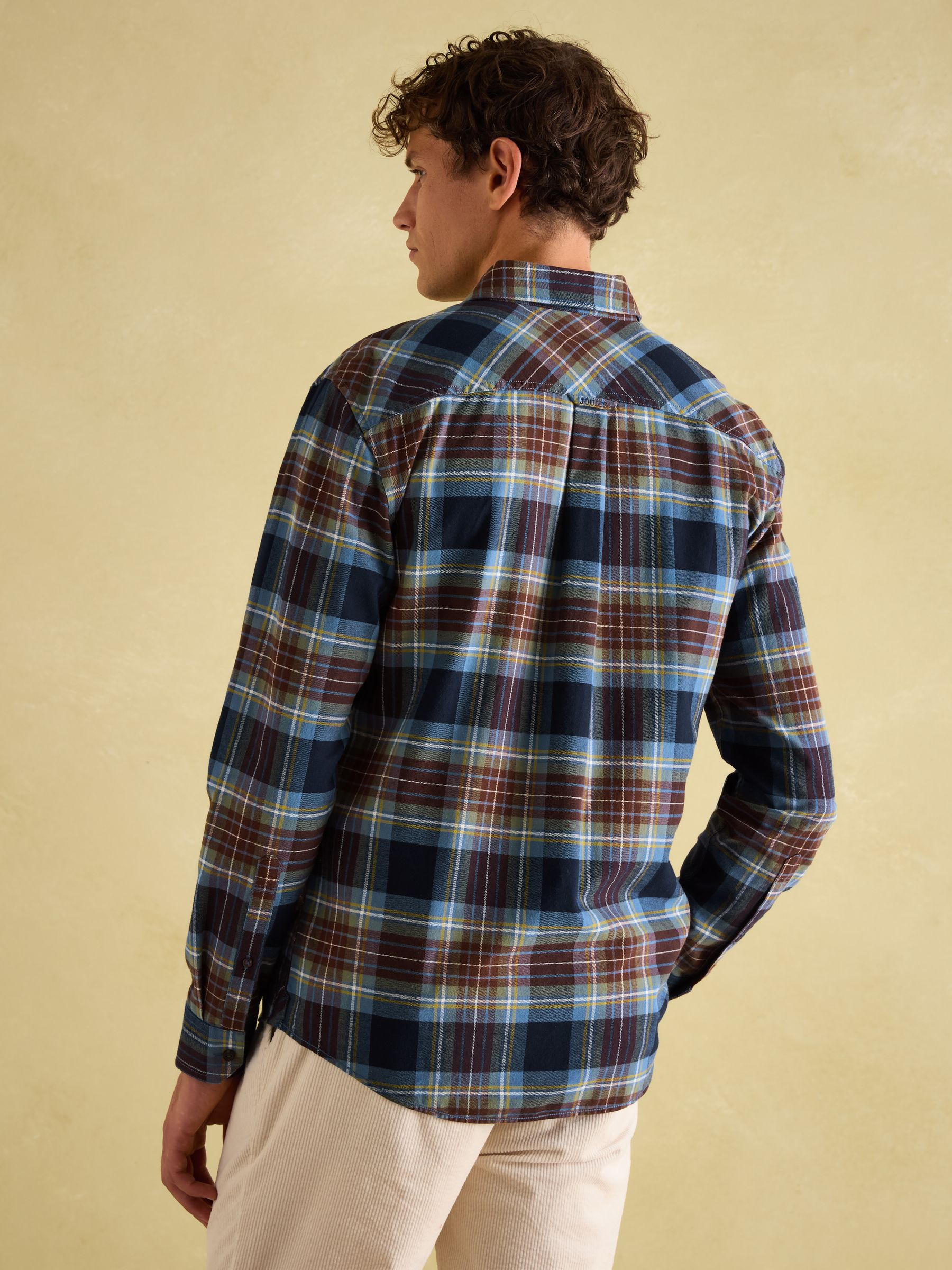 Buchanan Blue Soft Brushed Cotton Check Shirt - Image 4 of 8