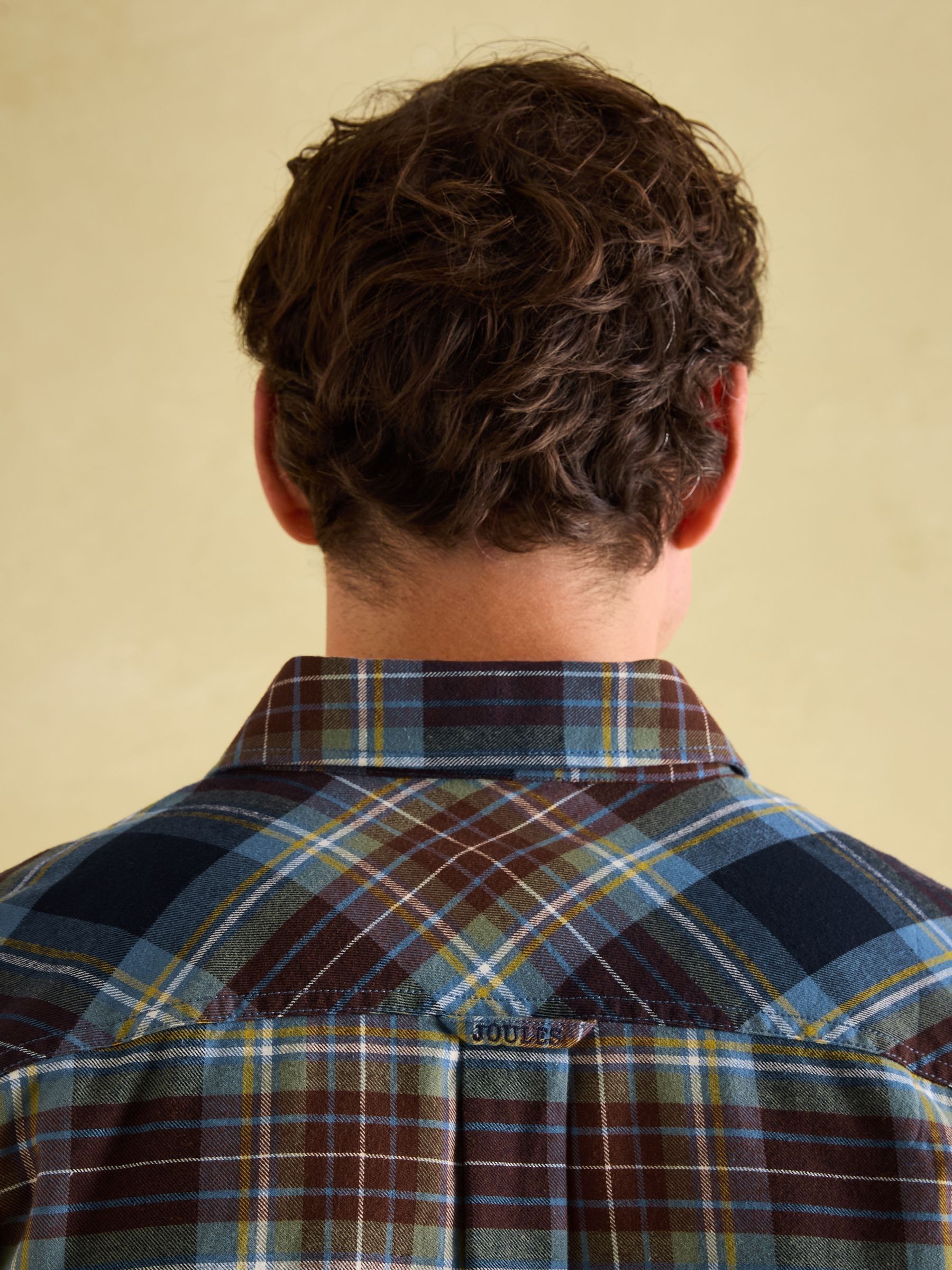 Buchanan Blue Soft Brushed Cotton Check Shirt - Image 7 of 8