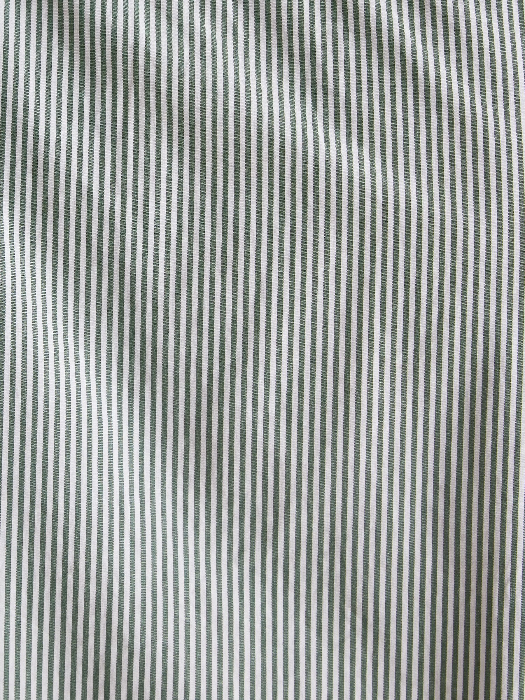 Abbott Green Pinstriped Cotton Poplin Shirt - Image 3 of 8