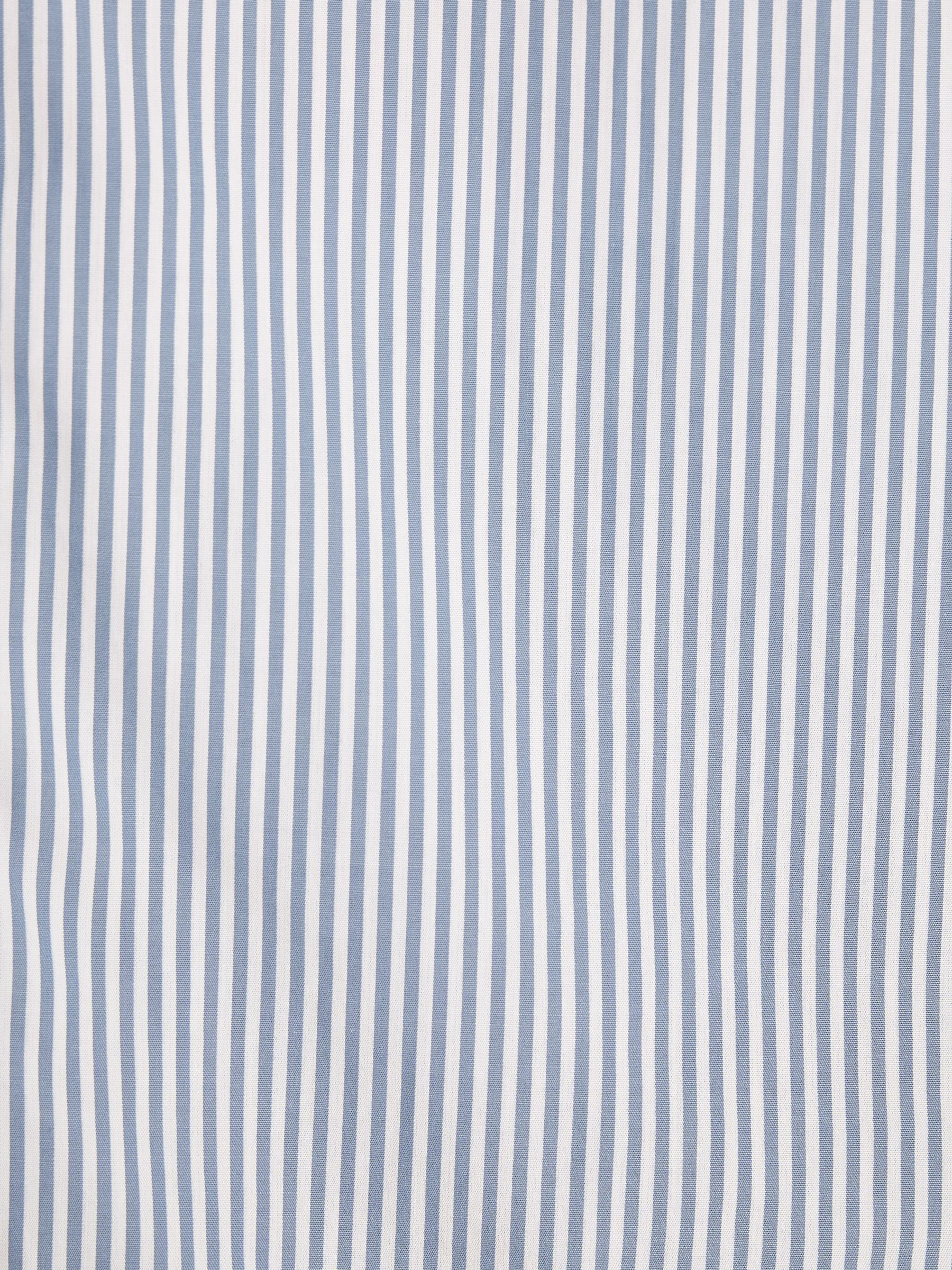 Navy Stripe Cotton Shirt - Image 10 of 10